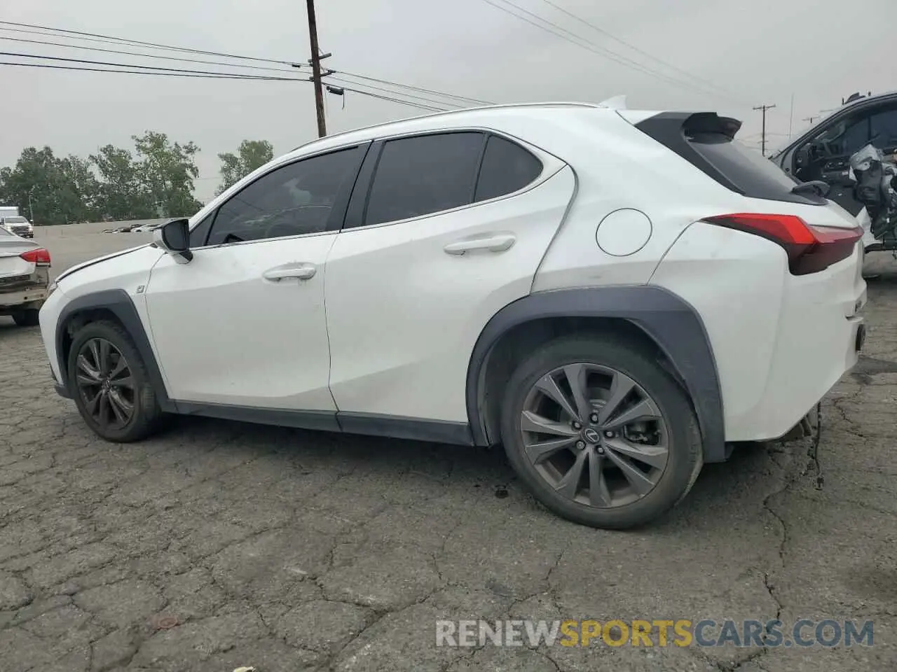2 fotografías del automóvil dañado JTHY3JBHXK2016540 LEXUS UX 200 2019