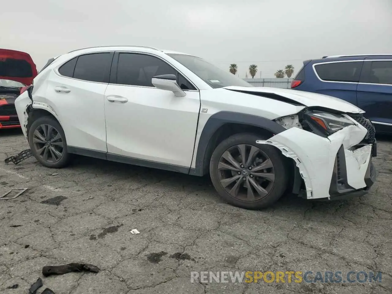 4 fotografías del automóvil dañado JTHY3JBHXK2016540 LEXUS UX 200 2019