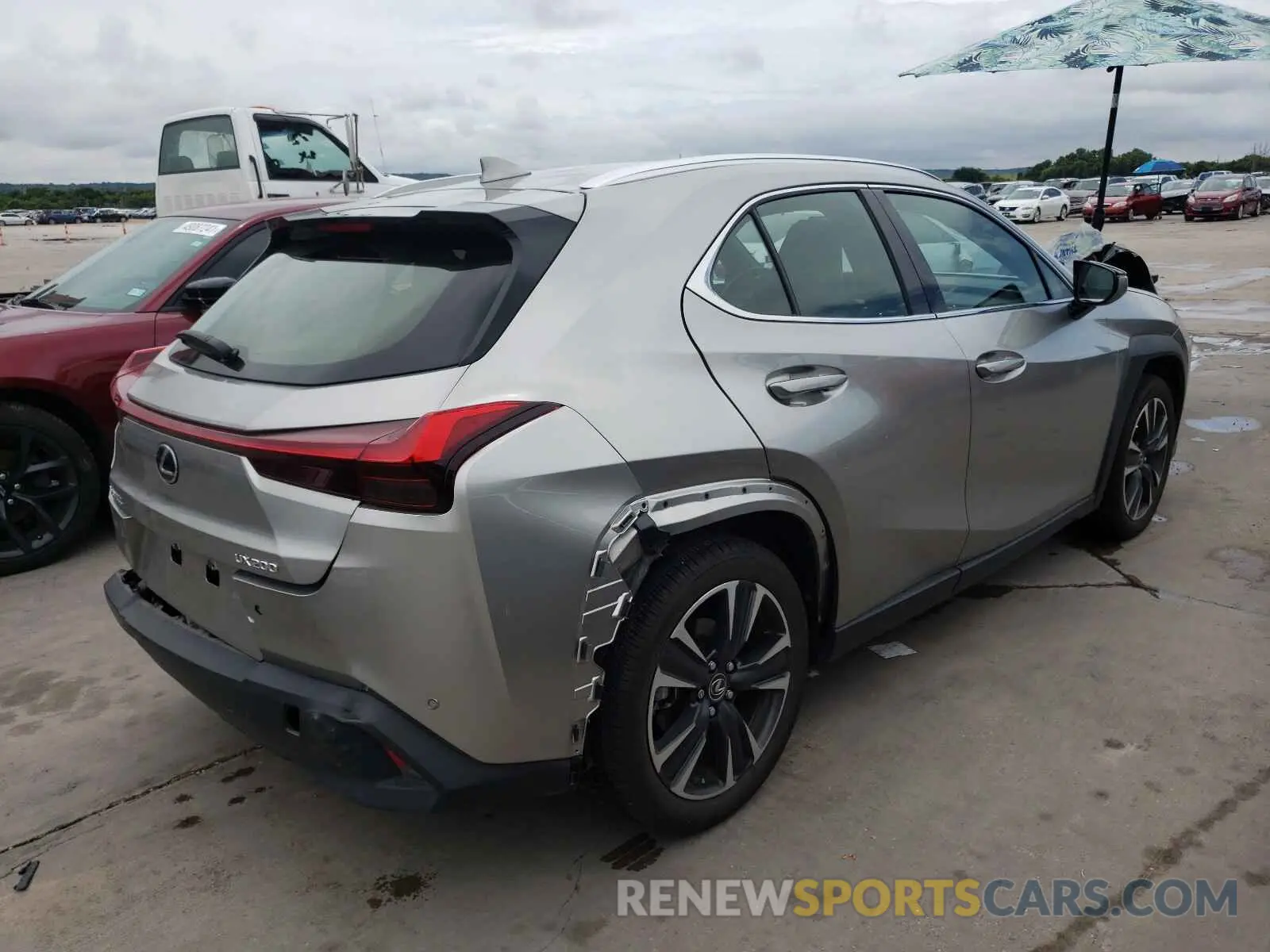 4 fotografías del automóvil dañado JTHY3JBHXK2018319 LEXUS UX 200 2019
