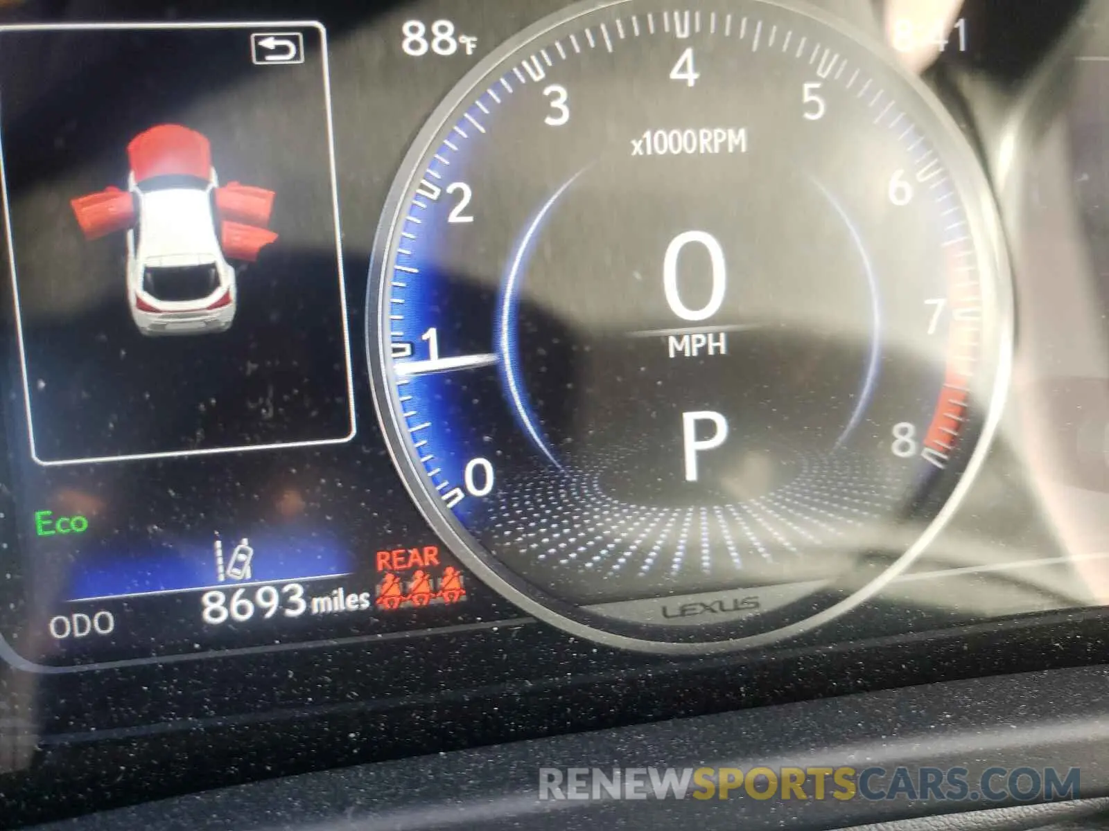 8 fotografías del automóvil dañado JTHY3JBHXK2020295 LEXUS UX 200 2019