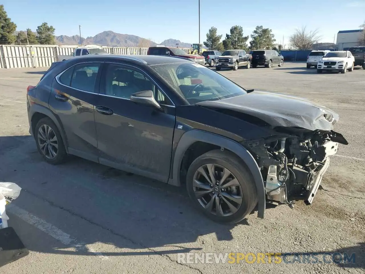 4 fotografías del automóvil dañado JTHE3JBH7L2029444 LEXUS UX 200 2020