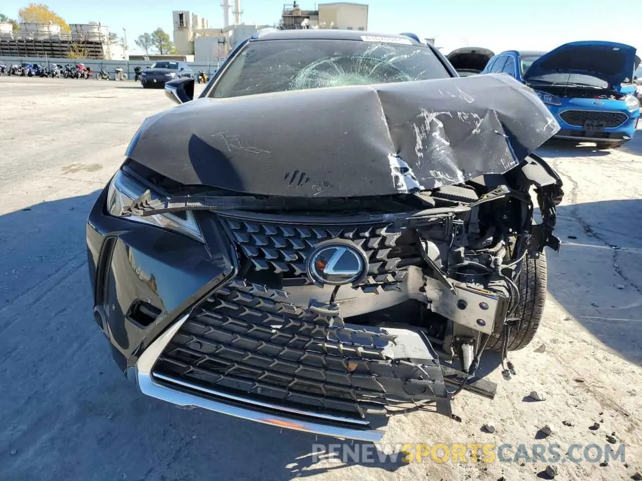 5 fotografías del automóvil dañado JTHP3JBH3L2021253 LEXUS UX 200 2020