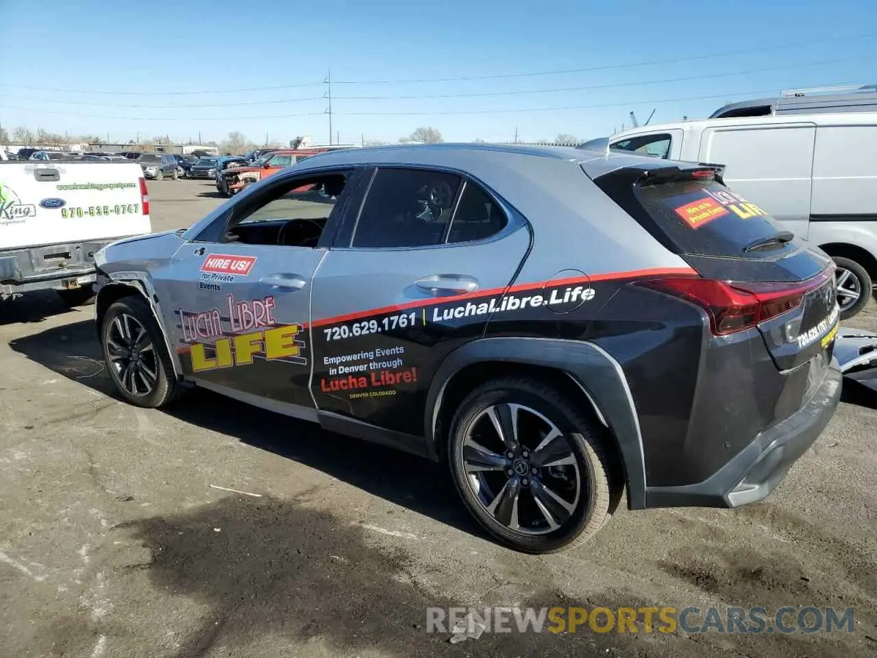 2 fotografías del automóvil dañado JTHP3JBH3L2024136 LEXUS UX 200 2020