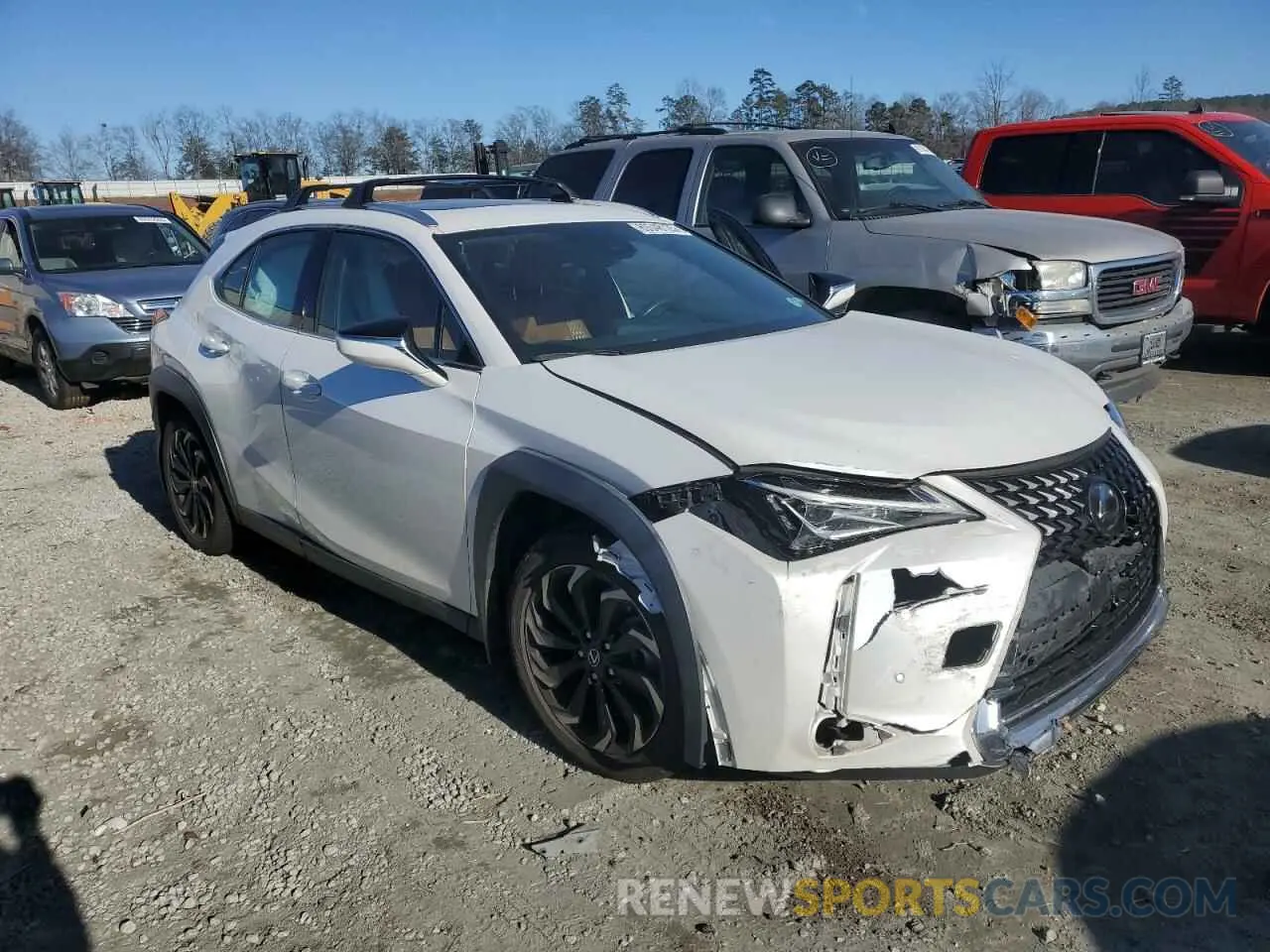 4 fotografías del automóvil dañado JTHP3JBH3L2025111 LEXUS UX 200 2020