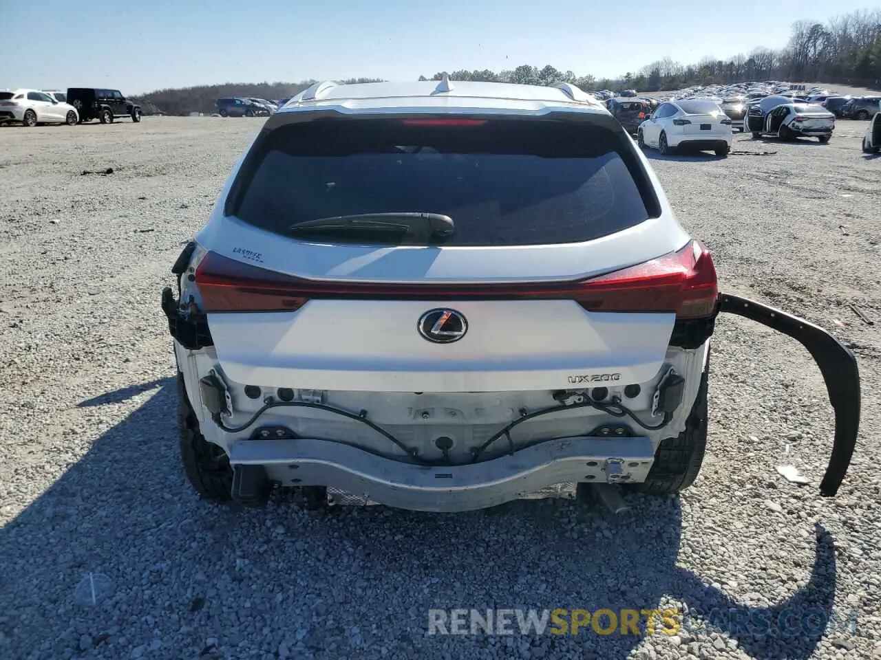 6 fotografías del automóvil dañado JTHX3JBH1L2022417 LEXUS UX 200 2020
