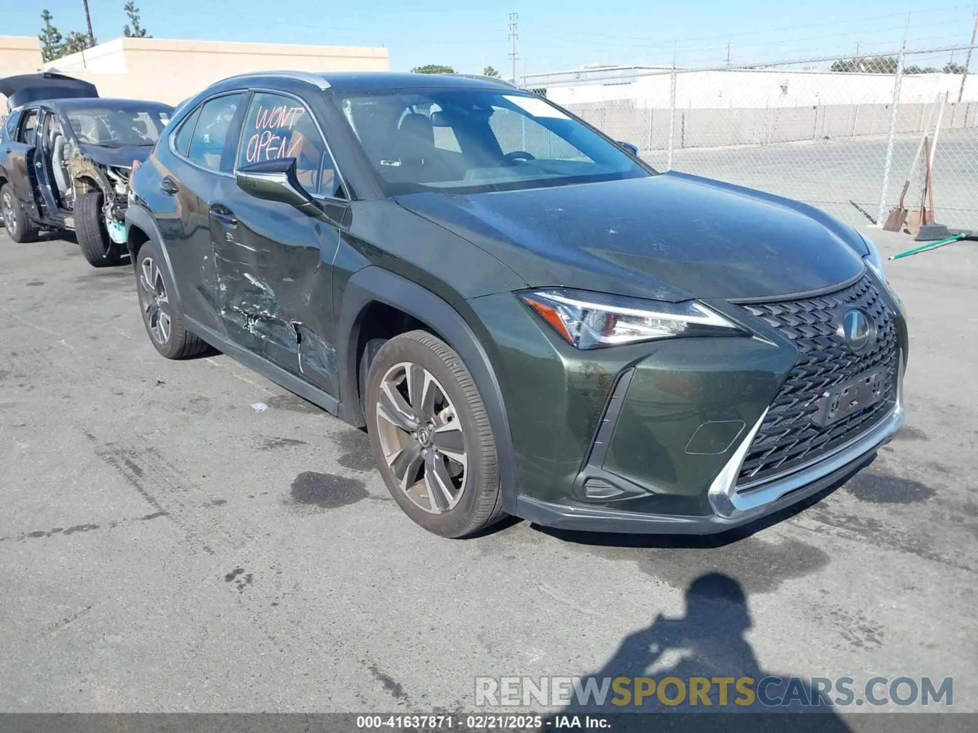 1 fotografías del automóvil dañado JTHX3JBH6L2024213 LEXUS UX 200 2020
