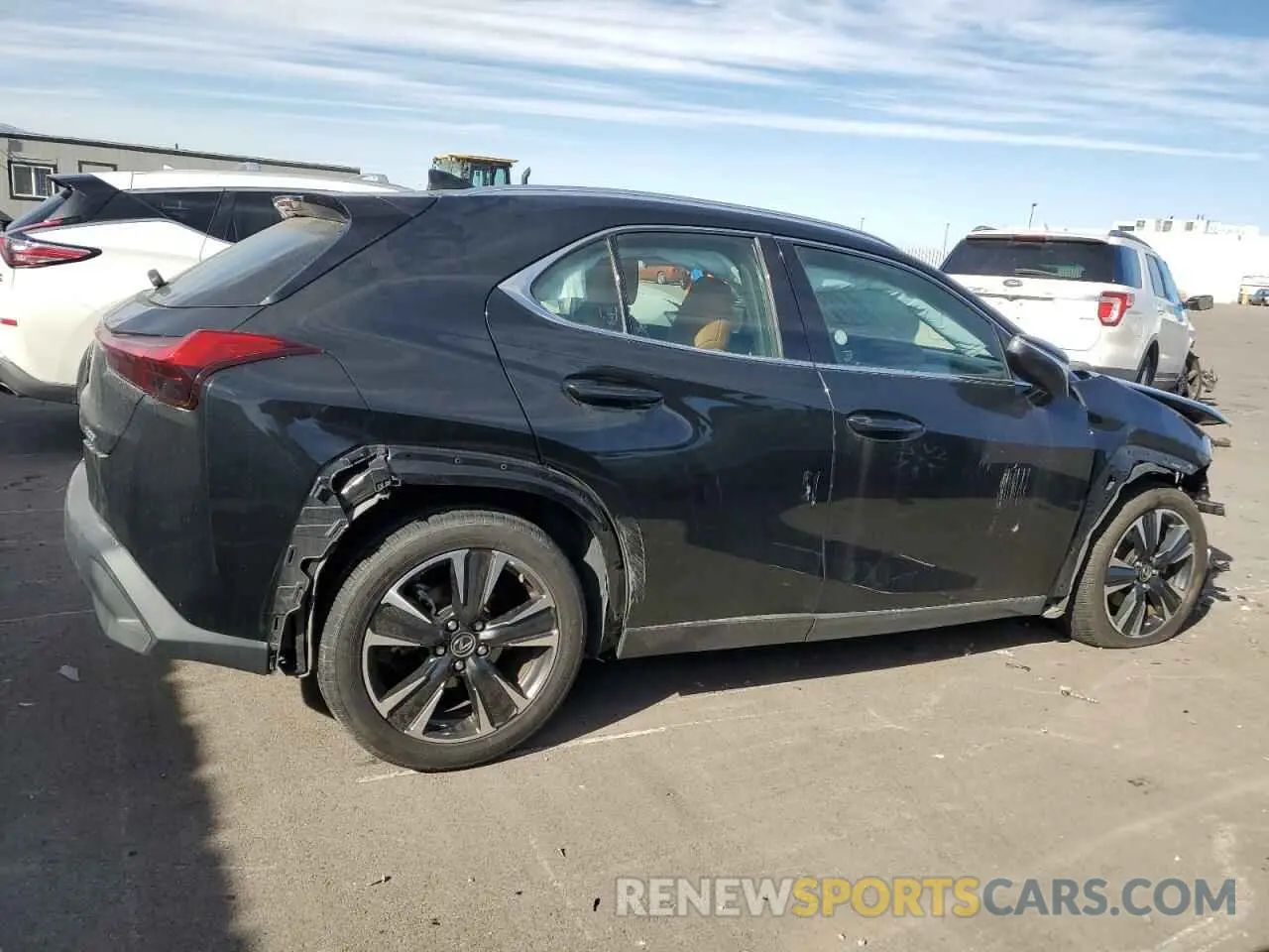 3 fotografías del automóvil dañado JTHX3JBH7L2031607 LEXUS UX 200 2020