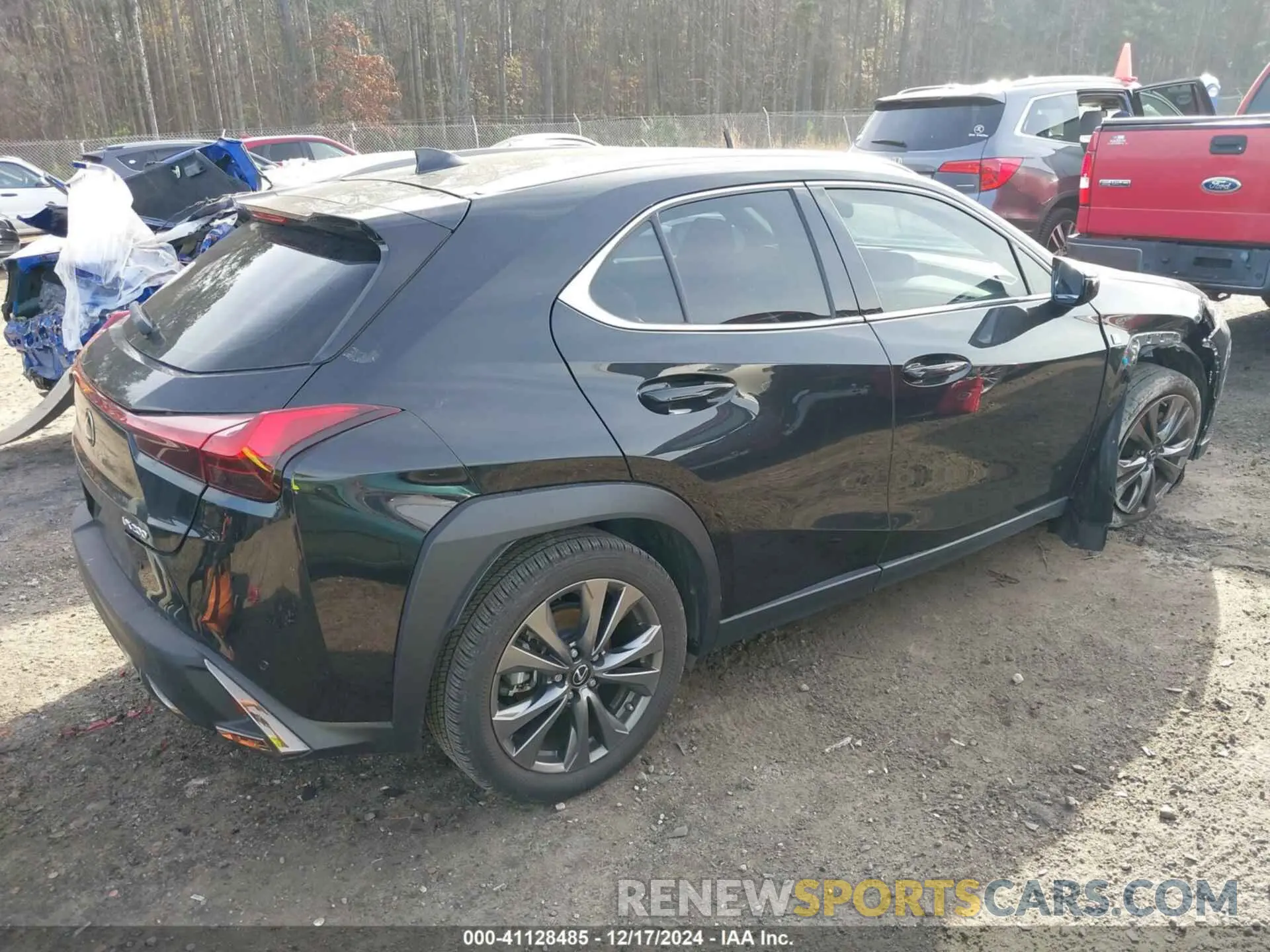 4 fotografías del automóvil dañado JTHE3JBH1M2042126 LEXUS UX 200 2021