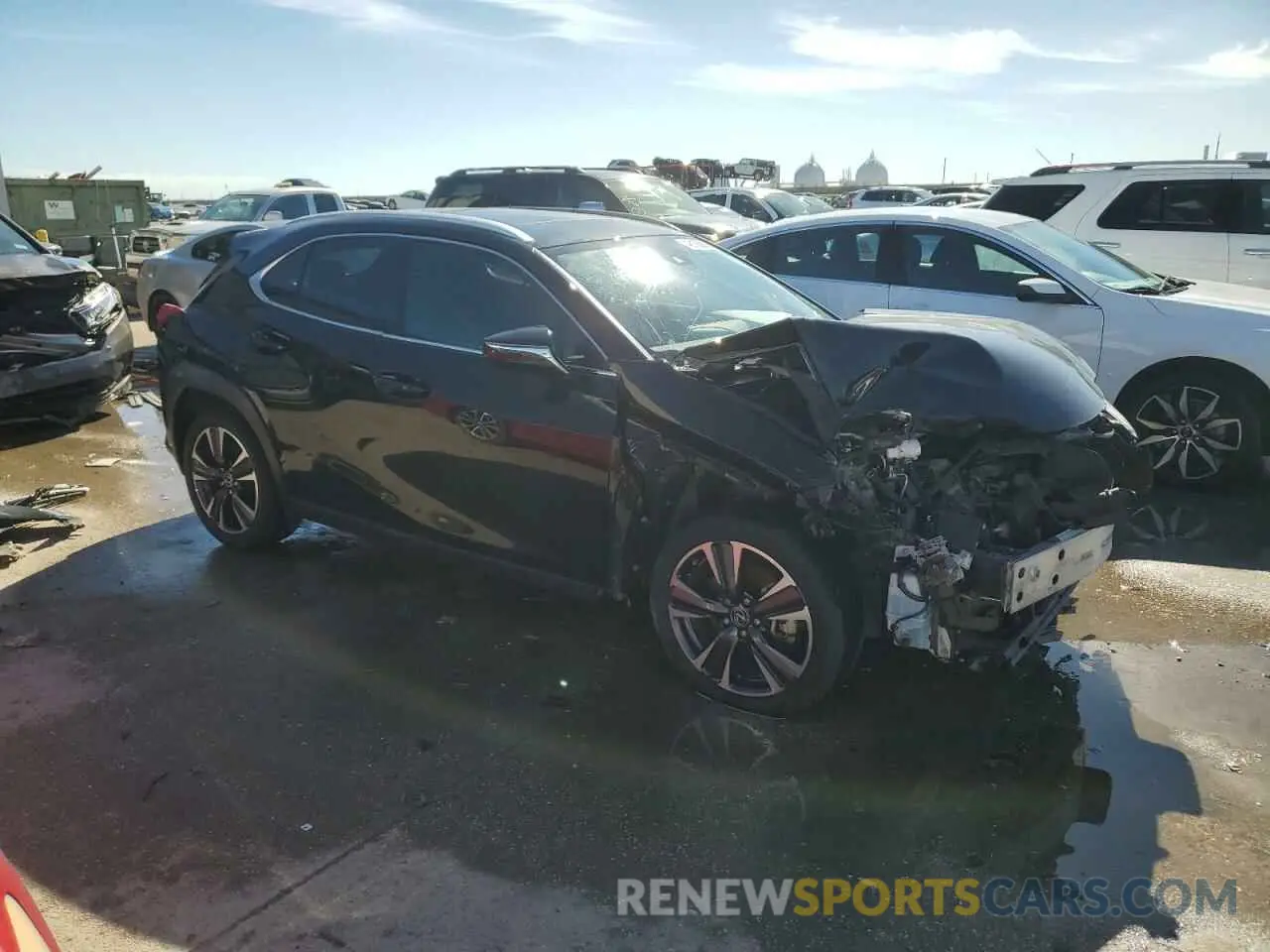 4 fotografías del automóvil dañado JTHP3JBH6M2034578 LEXUS UX 200 2021