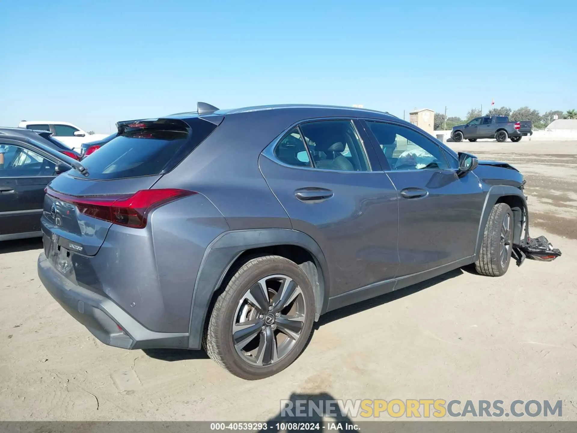 4 fotografías del automóvil dañado JTHX3JBH2M2042130 LEXUS UX 200 2021