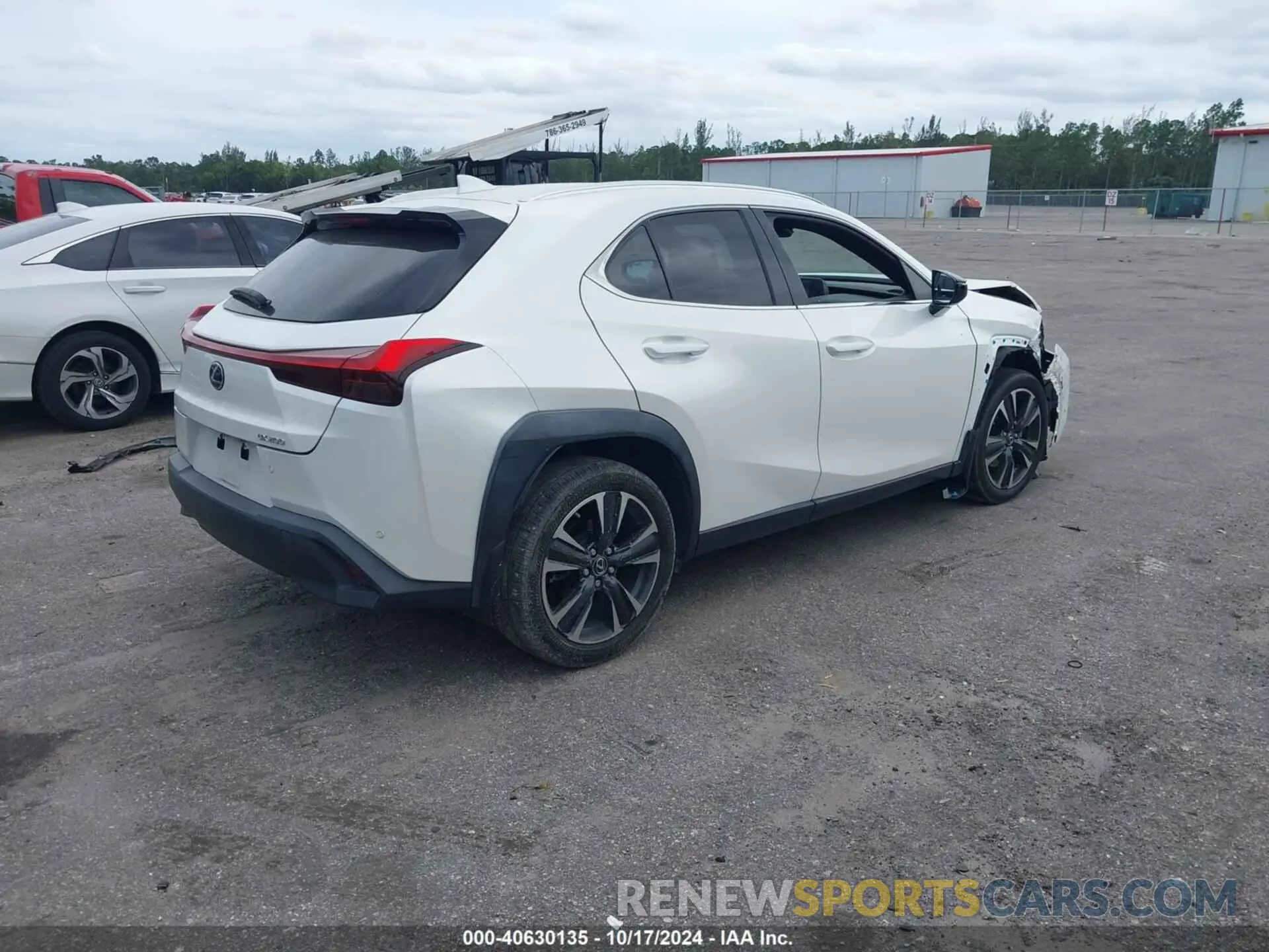4 fotografías del automóvil dañado JTHX3JBH3M2040385 LEXUS UX 200 2021