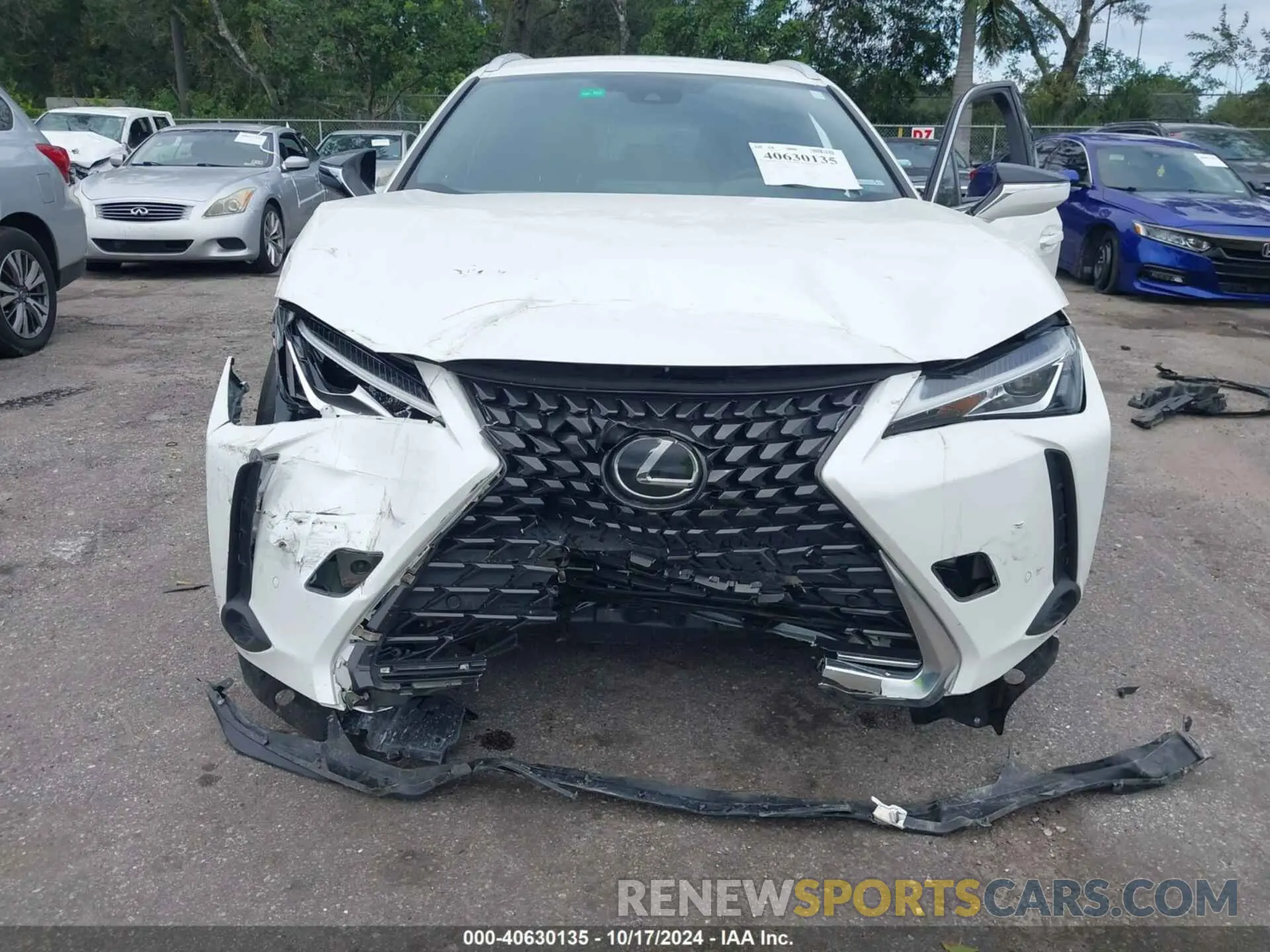 6 fotografías del automóvil dañado JTHX3JBH3M2040385 LEXUS UX 200 2021