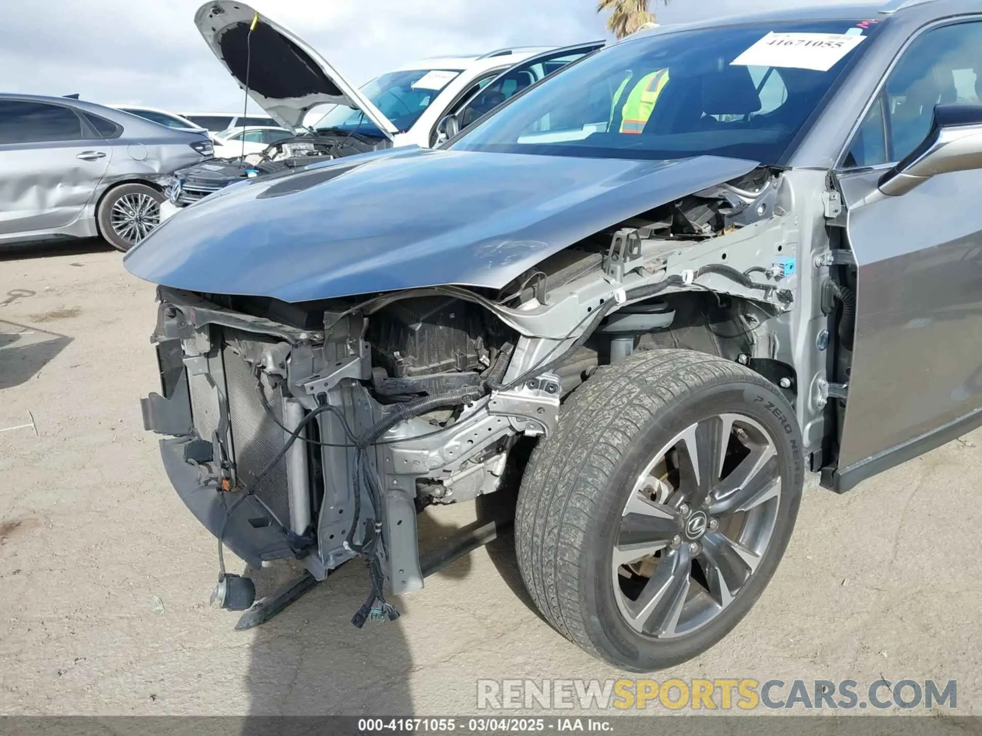 6 fotografías del automóvil dañado JTHX3JBH4M2043263 LEXUS UX 200 2021