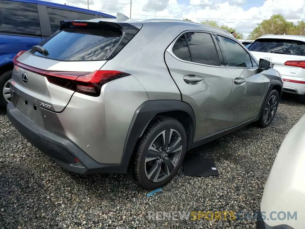 3 fotografías del automóvil dañado JTHX3JBH7M2036551 LEXUS UX 200 2021