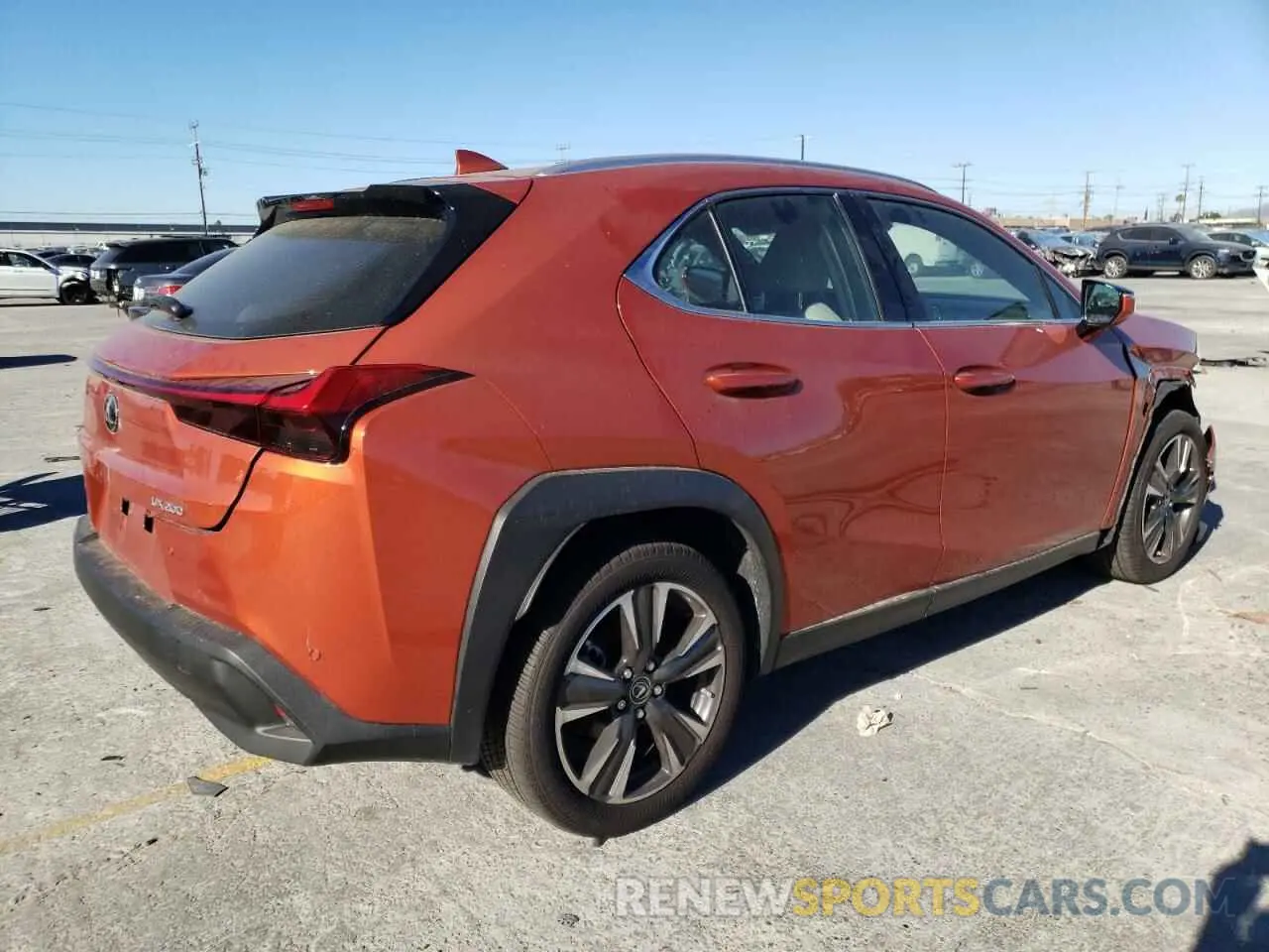 4 fotografías del automóvil dañado JTHX3JBH7M2039952 LEXUS UX 200 2021