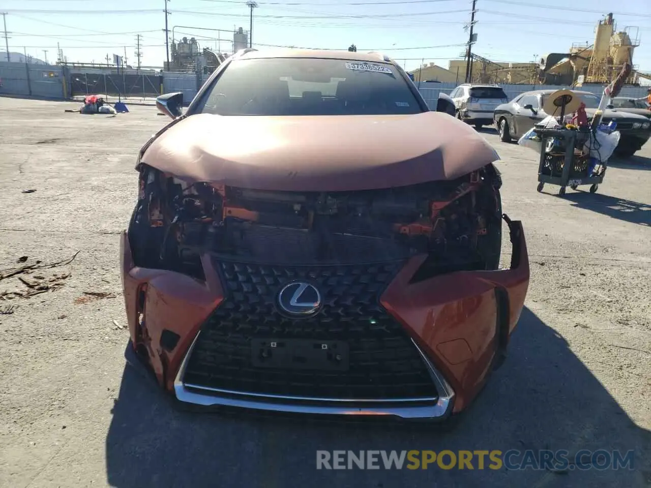 9 fotografías del automóvil dañado JTHX3JBH7M2039952 LEXUS UX 200 2021