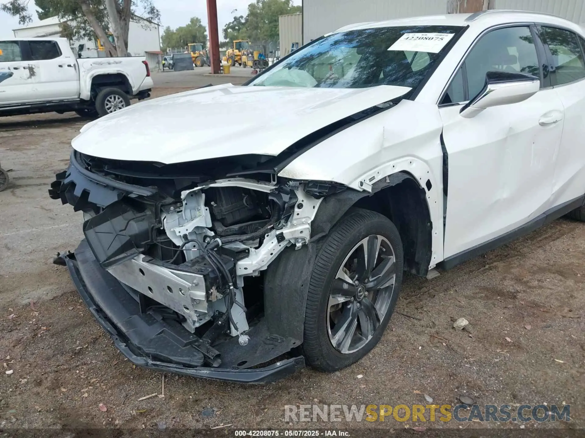 6 fotografías del automóvil dañado JTHX3JBHXM2037760 LEXUS UX 200 2021