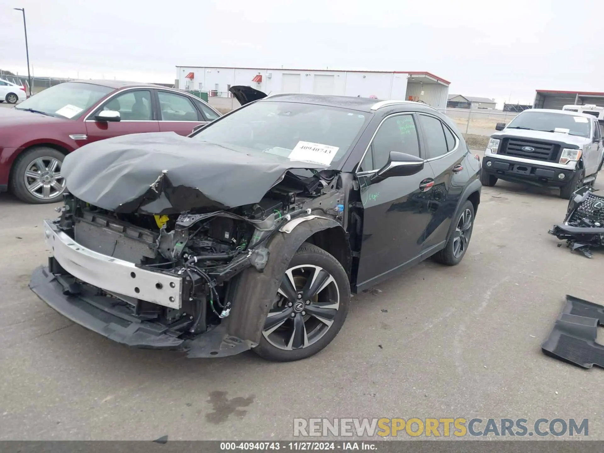 2 fotografías del automóvil dañado JTHX3JBH3N2056023 LEXUS UX 200 2022