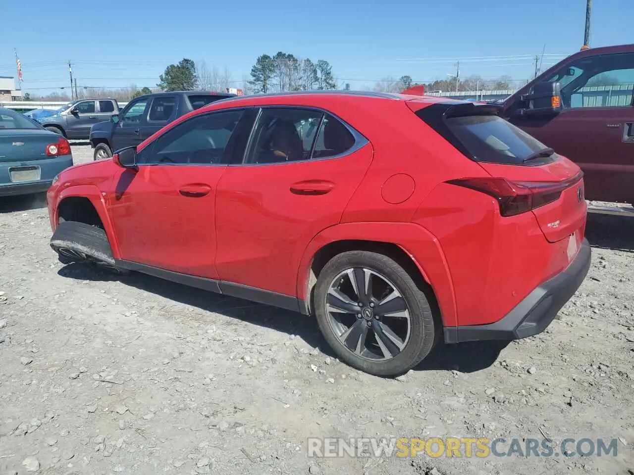 2 fotografías del automóvil dañado JTHP3JBH1N2046820 LEXUS UX 200 BAS 2022