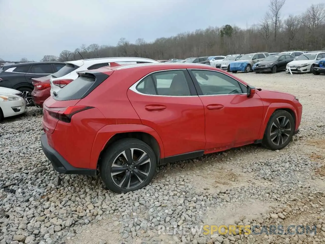 3 fotografías del automóvil dañado JTHP3JBH1N2046820 LEXUS UX 200 BAS 2022