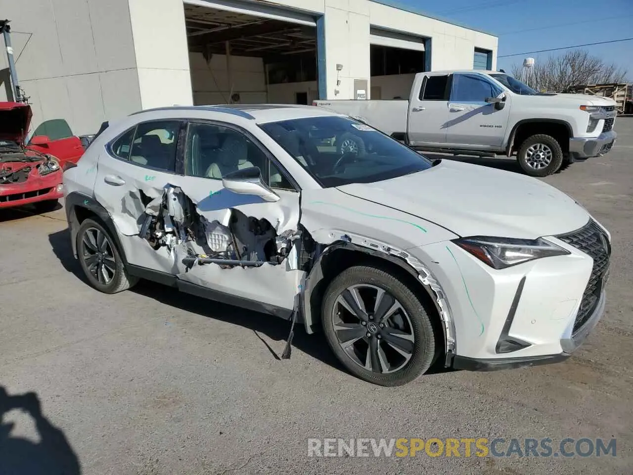 4 fotografías del automóvil dañado JTHX3JBH1N2051189 LEXUS UX 200 BAS 2022
