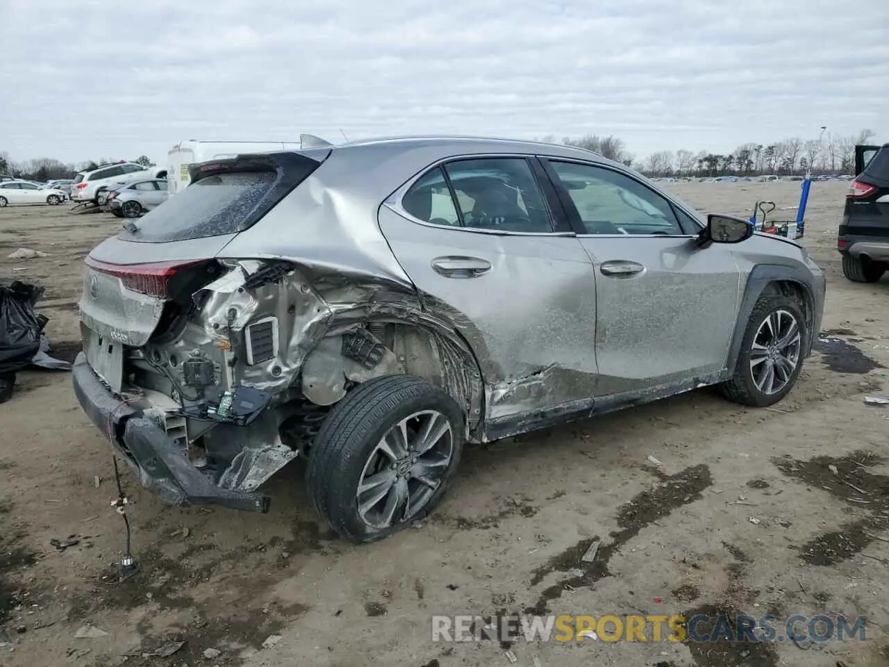 3 fotografías del automóvil dañado JTHX3JBH6N2051446 LEXUS UX 200 BAS 2022