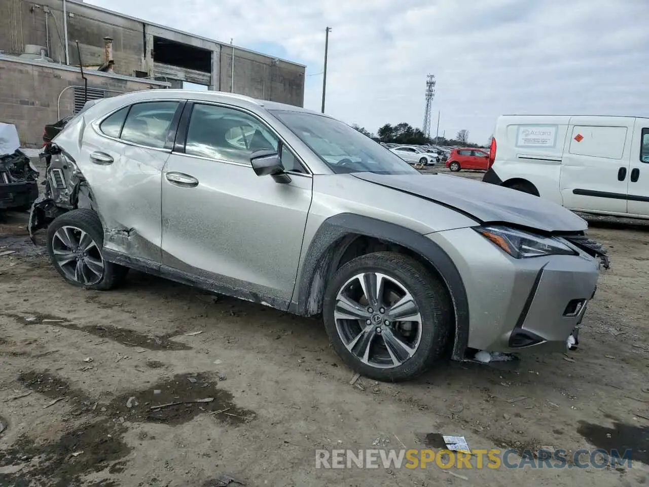 4 fotografías del automóvil dañado JTHX3JBH6N2051446 LEXUS UX 200 BAS 2022