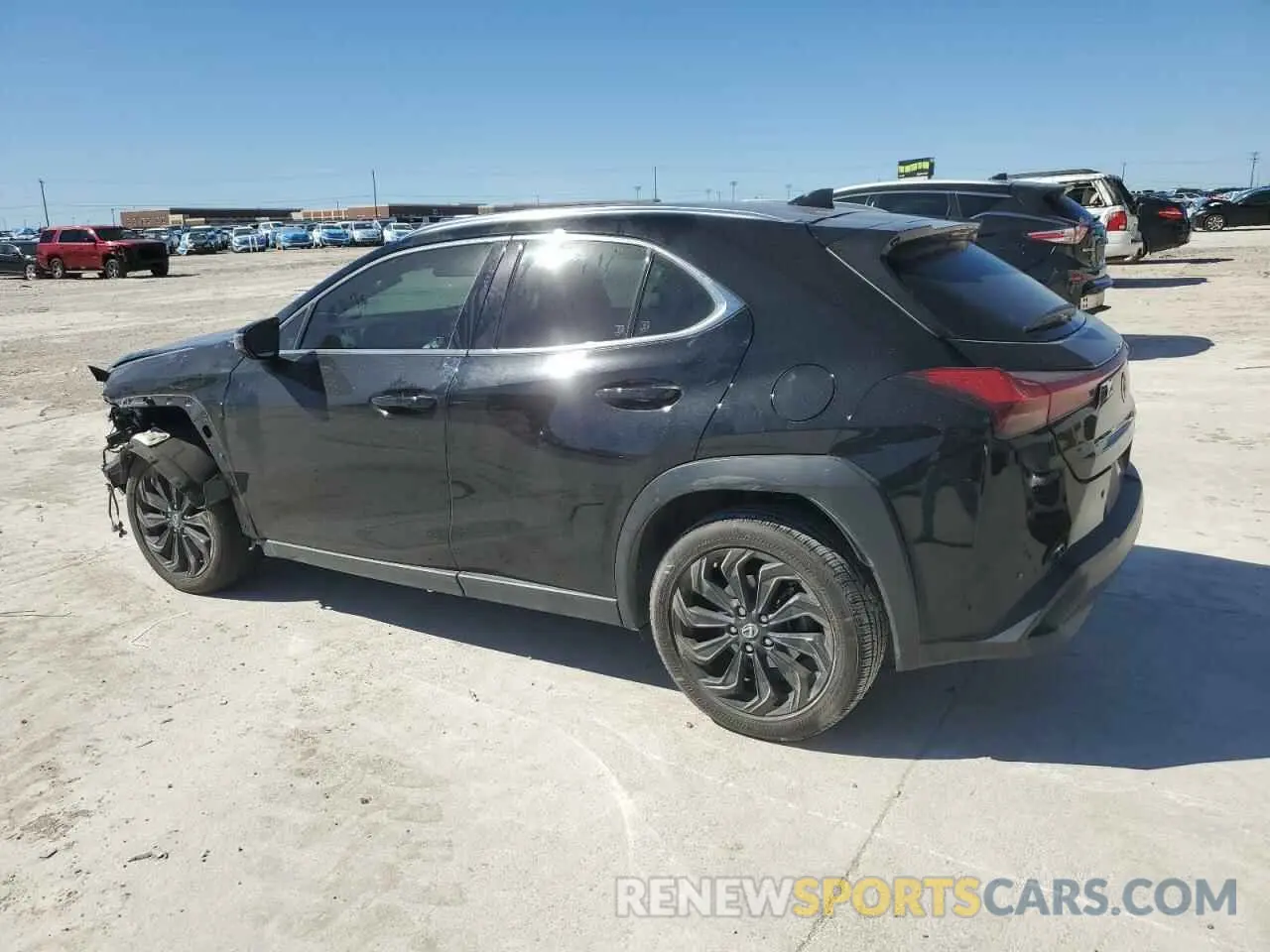 2 fotografías del automóvil dañado JTHX3JBH9N2052462 LEXUS UX 200 BAS 2022