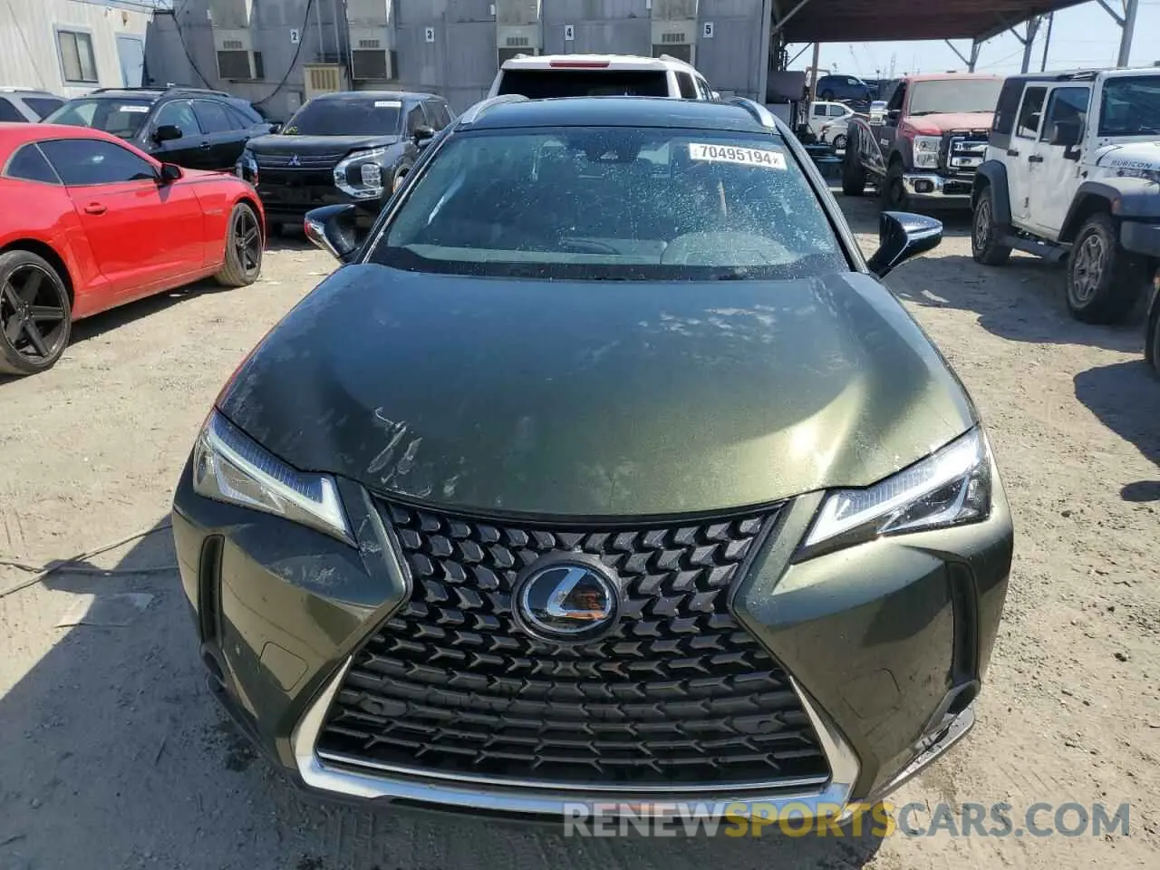 5 fotografías del automóvil dañado JTHX3JBH9N2053479 LEXUS UX 200 BAS 2022