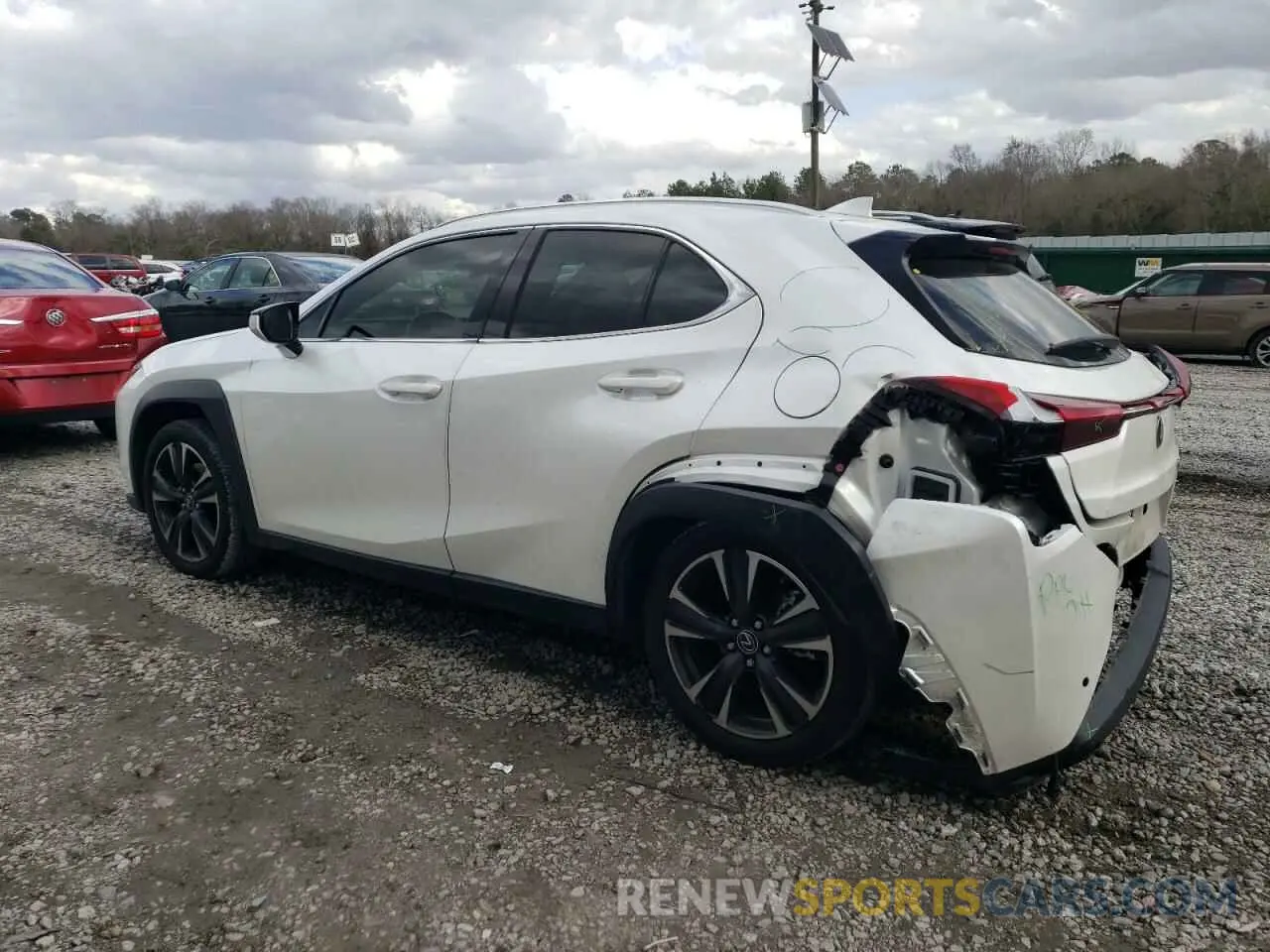2 fotografías del automóvil dañado JTHX3JBHXN2056486 LEXUS UX 200 BAS 2022