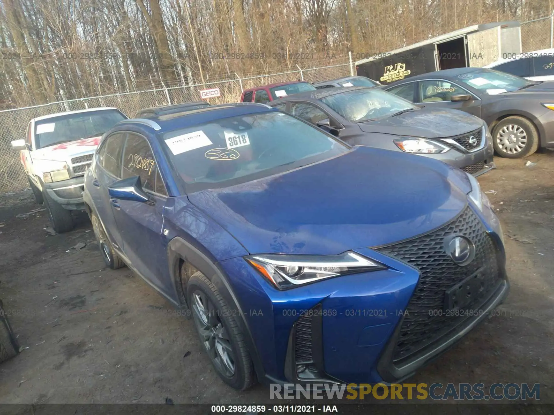 1 fotografías del automóvil dañado JTHU9JBH9K2010158 LEXUS UX 2019