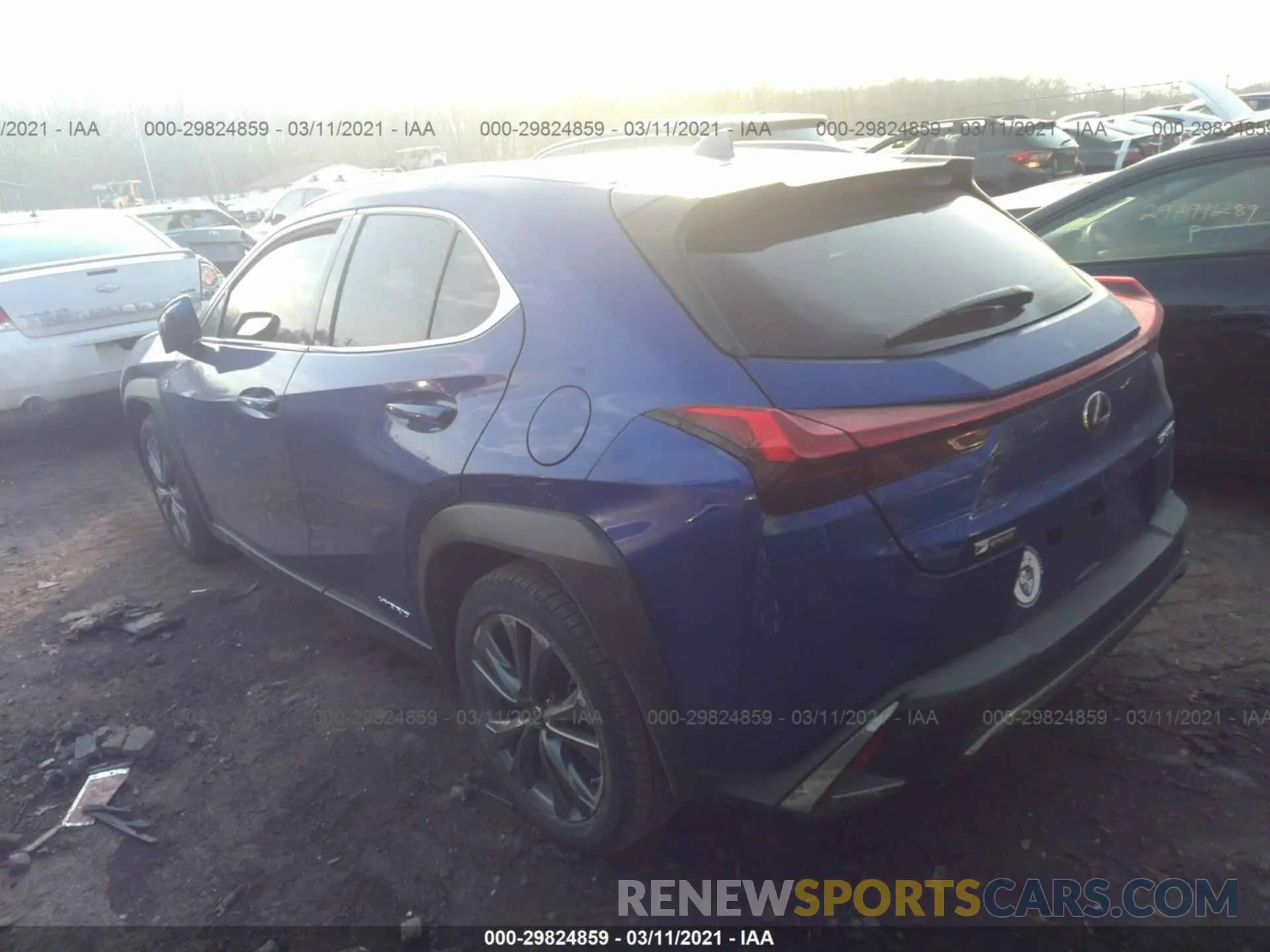 3 fotografías del automóvil dañado JTHU9JBH9K2010158 LEXUS UX 2019