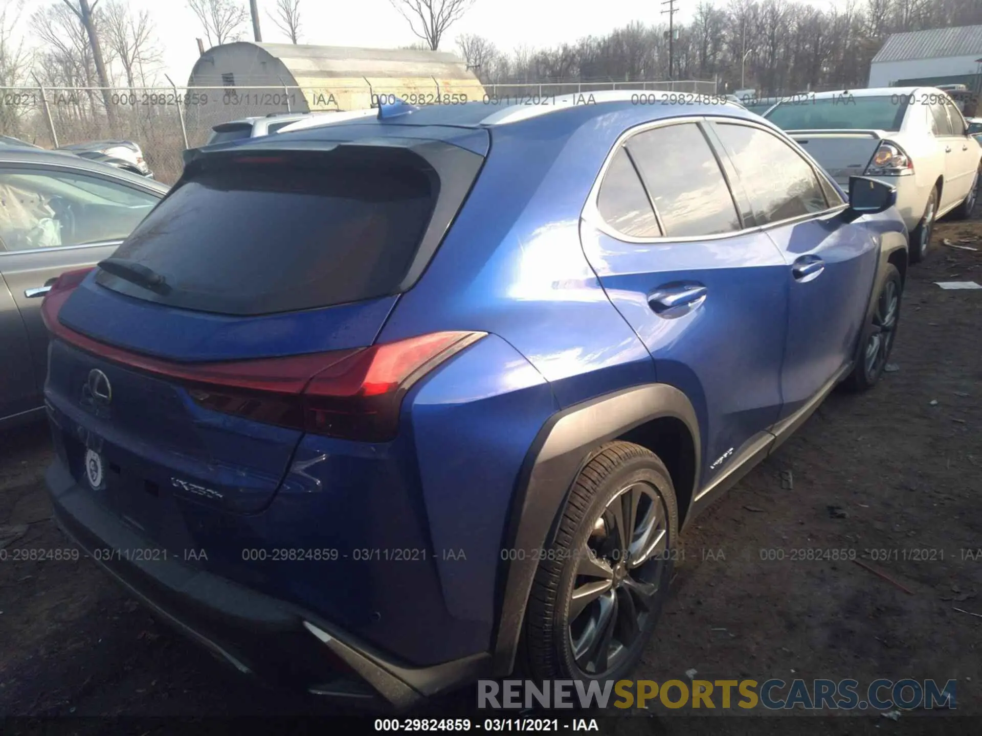 4 fotografías del automóvil dañado JTHU9JBH9K2010158 LEXUS UX 2019