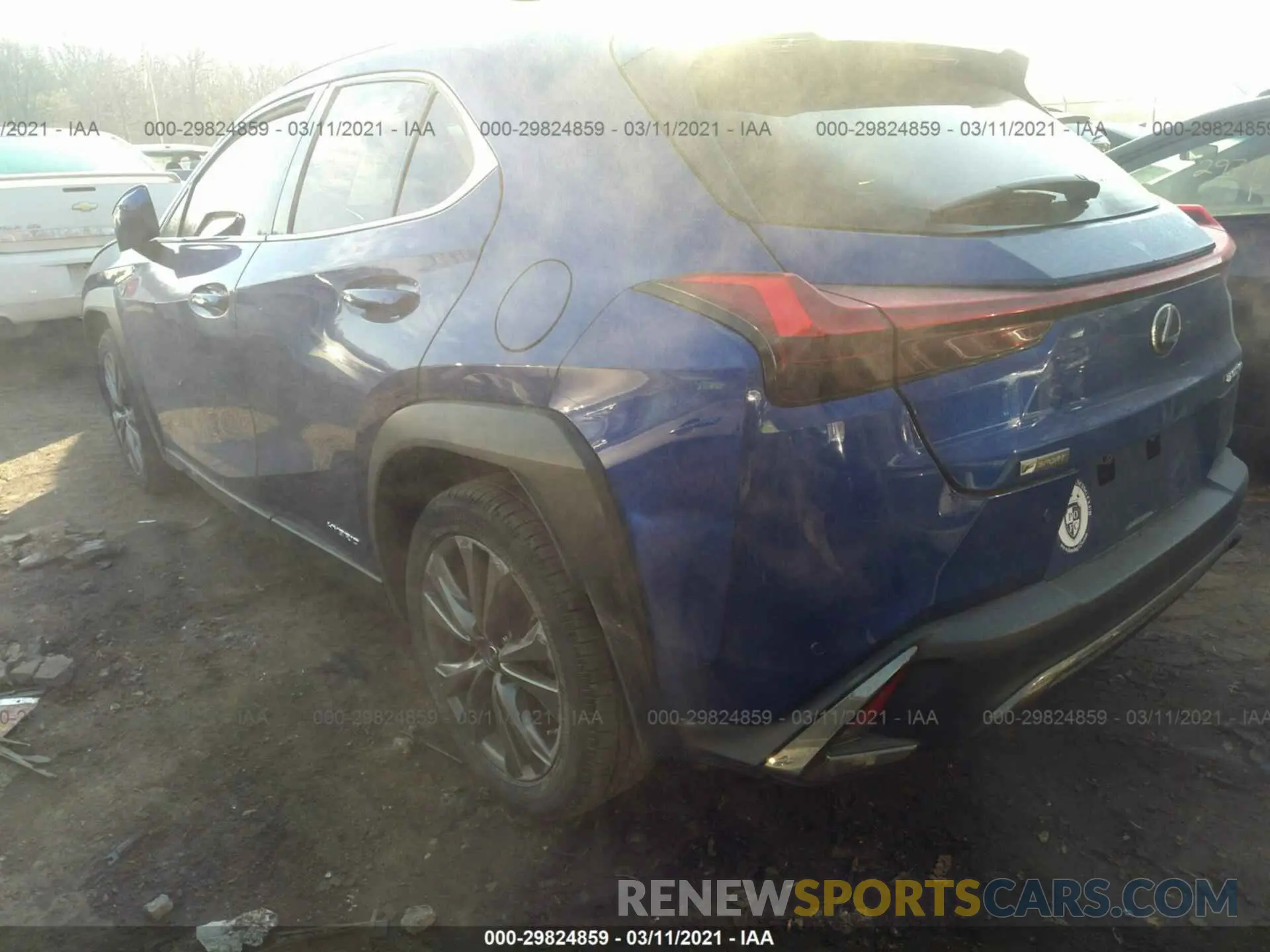 6 fotografías del automóvil dañado JTHU9JBH9K2010158 LEXUS UX 2019