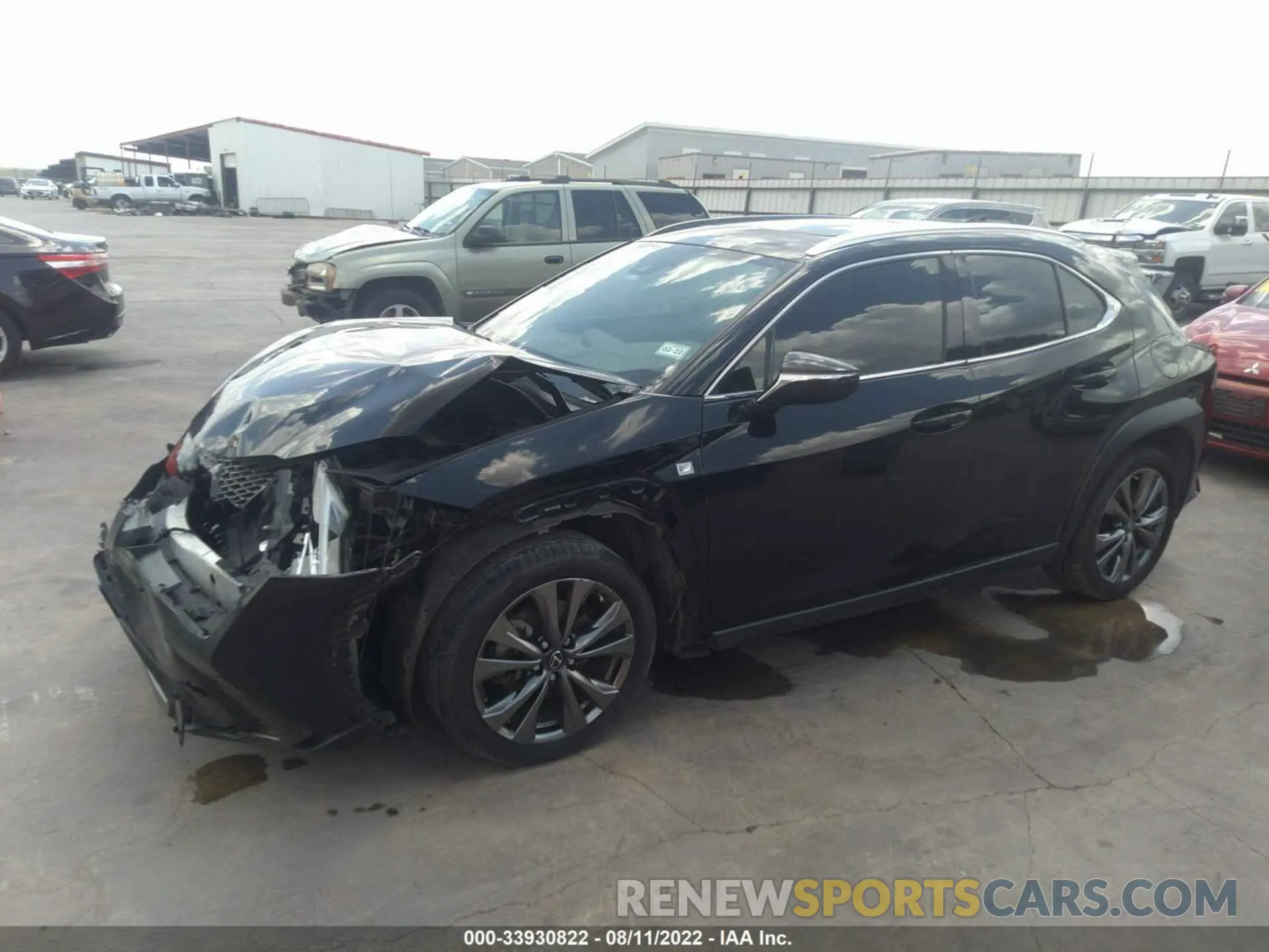 2 fotografías del automóvil dañado JTHY3JBH0K2003487 LEXUS UX 2019