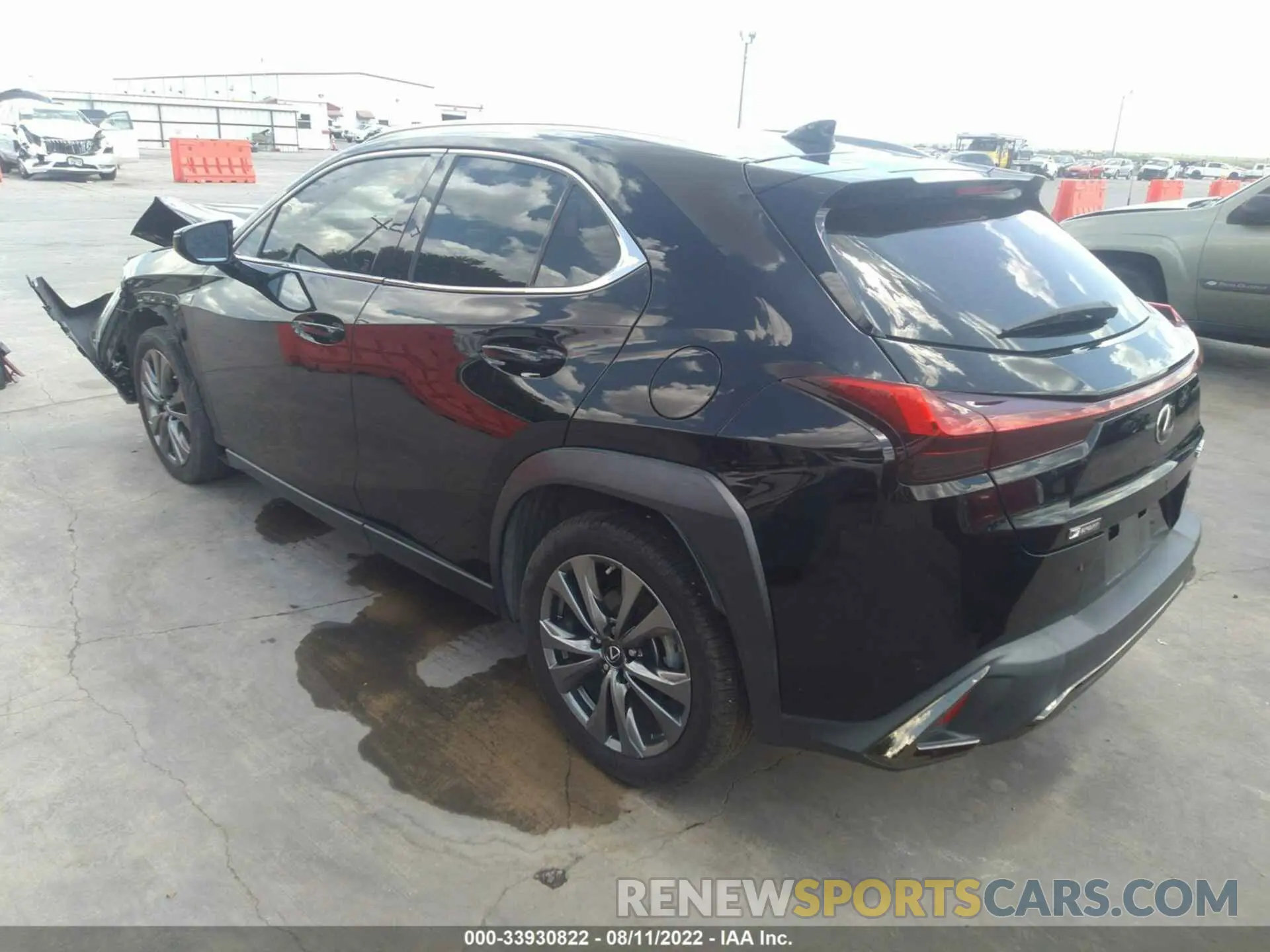 3 fotografías del automóvil dañado JTHY3JBH0K2003487 LEXUS UX 2019