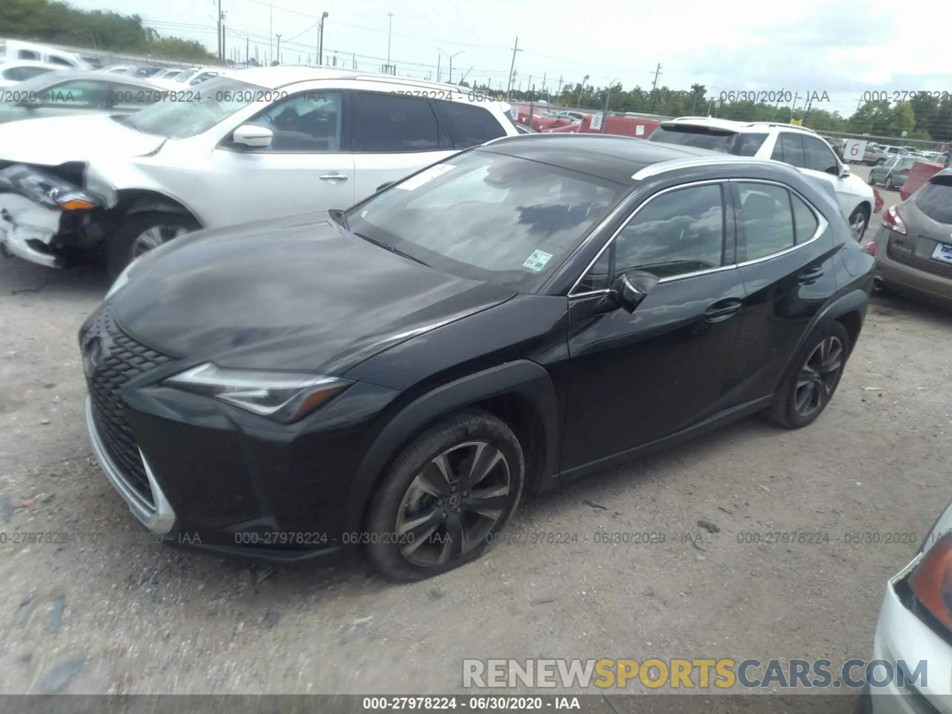 2 fotografías del automóvil dañado JTHY3JBH0K2004008 LEXUS UX 2019