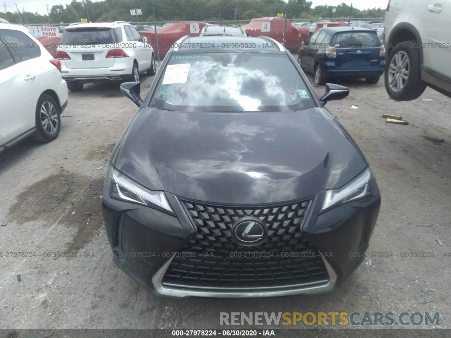 6 fotografías del automóvil dañado JTHY3JBH0K2004008 LEXUS UX 2019