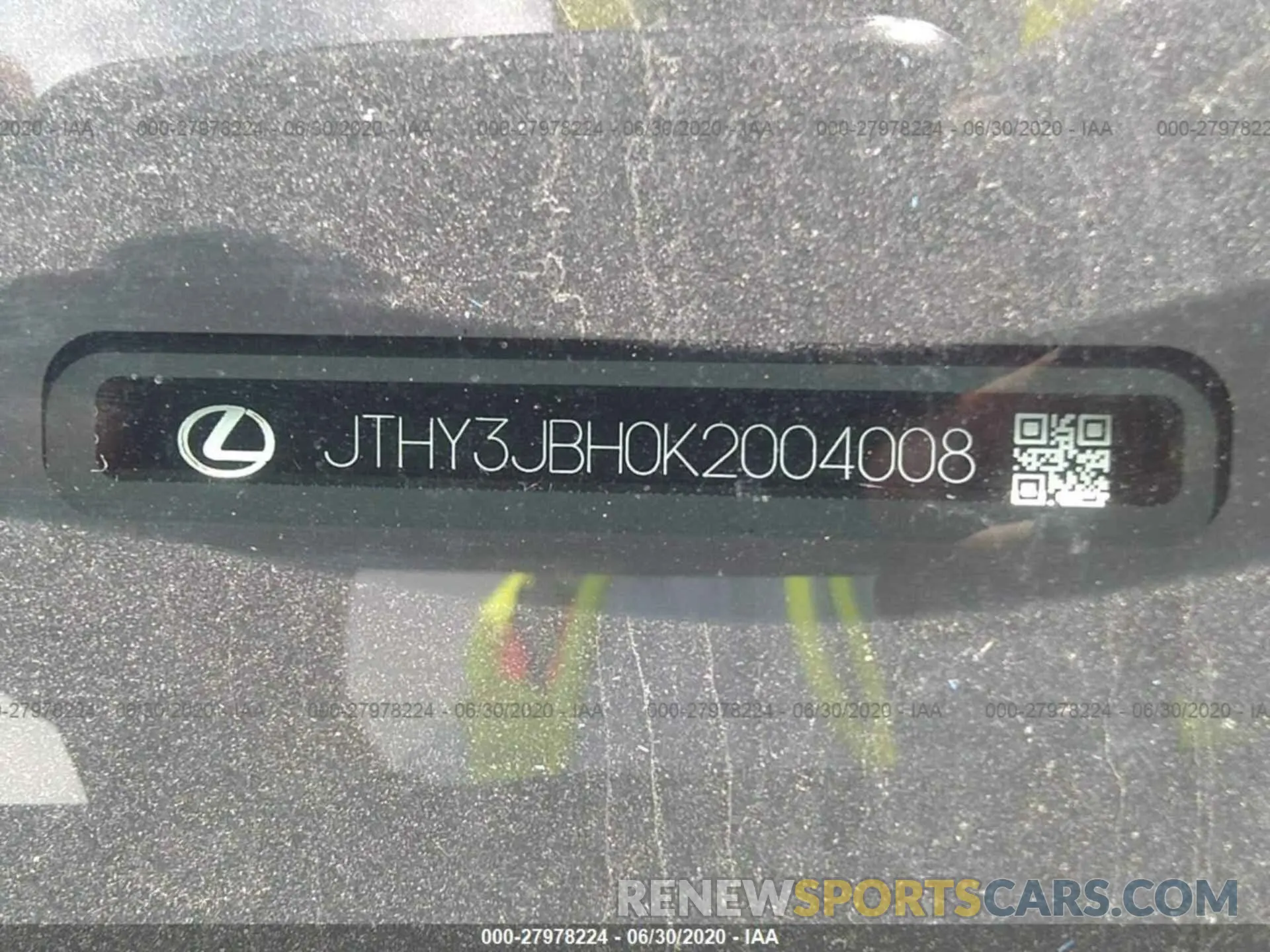9 fotografías del automóvil dañado JTHY3JBH0K2004008 LEXUS UX 2019