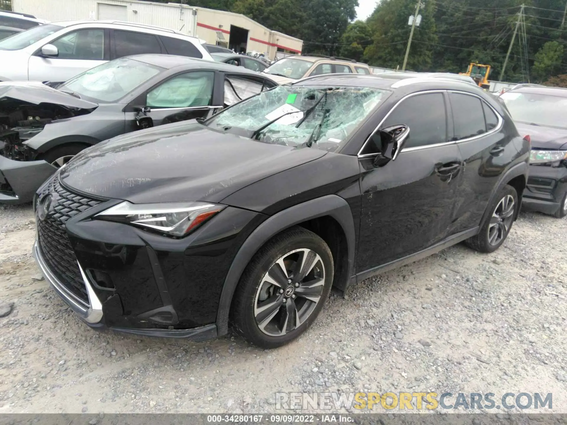 2 fotografías del automóvil dañado JTHY3JBH2K2015866 LEXUS UX 2019