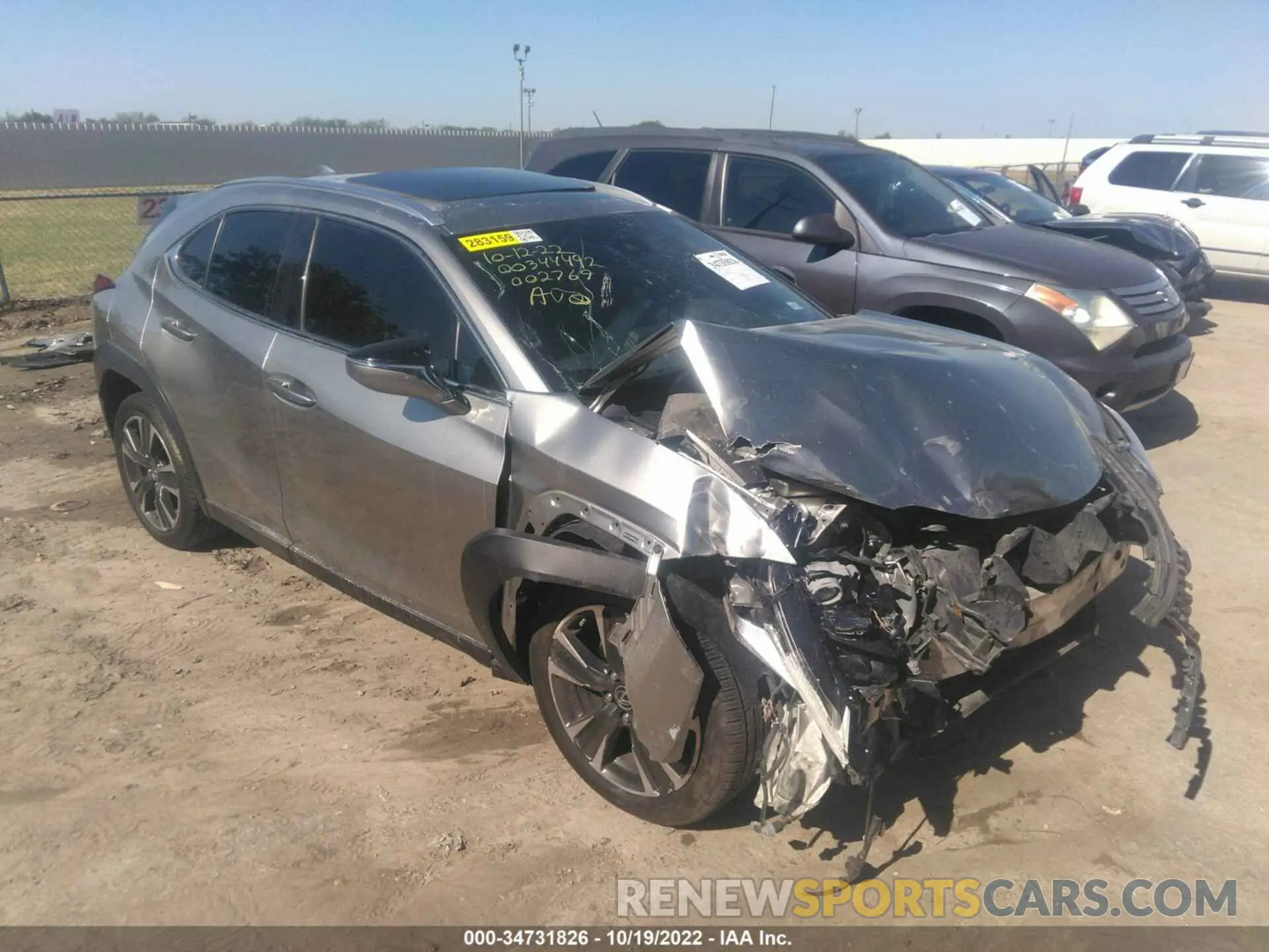 1 fotografías del automóvil dañado JTHY3JBH5K2002769 LEXUS UX 2019