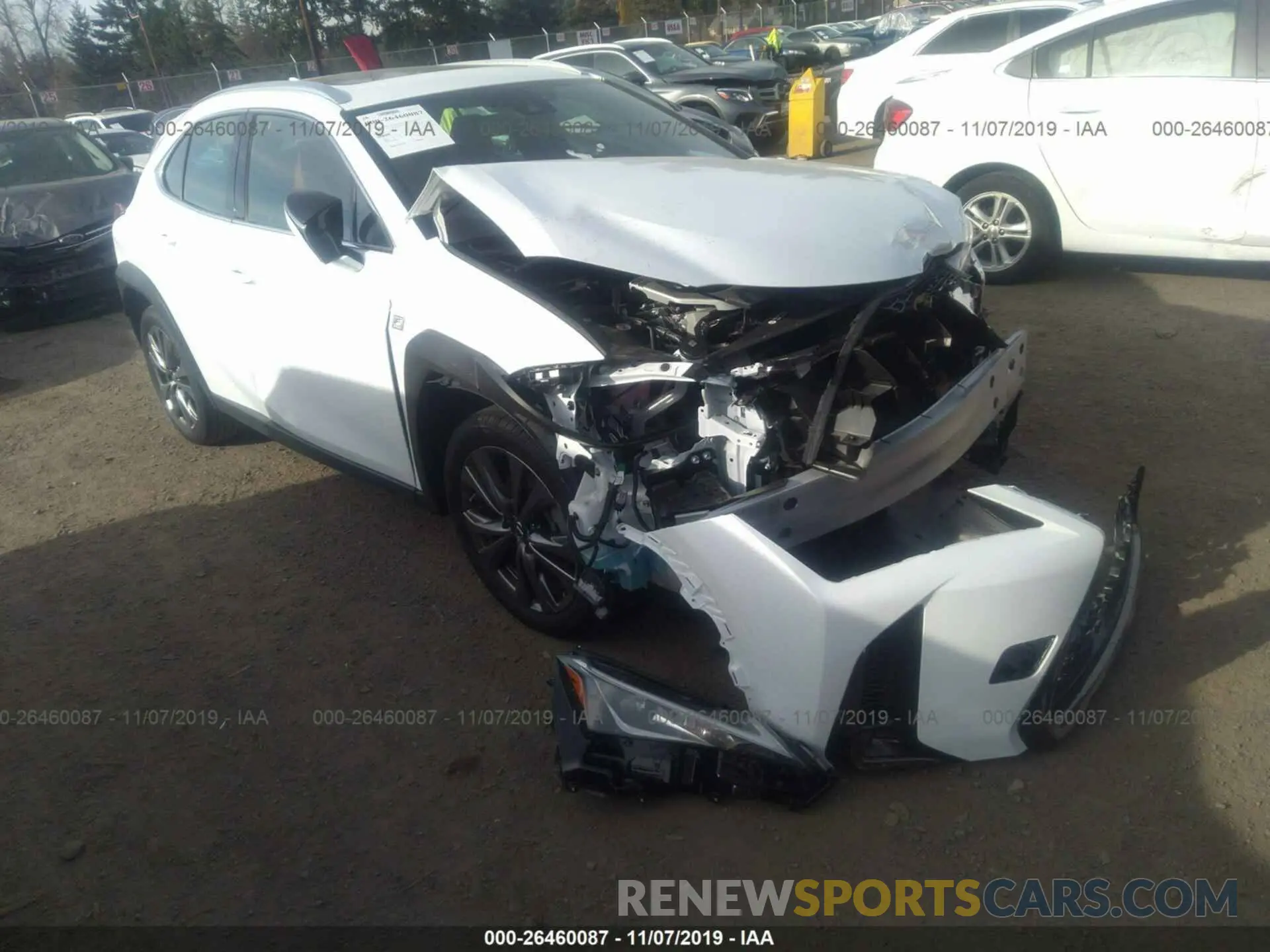 1 fotografías del automóvil dañado JTHY3JBH7K2006516 LEXUS UX 2019