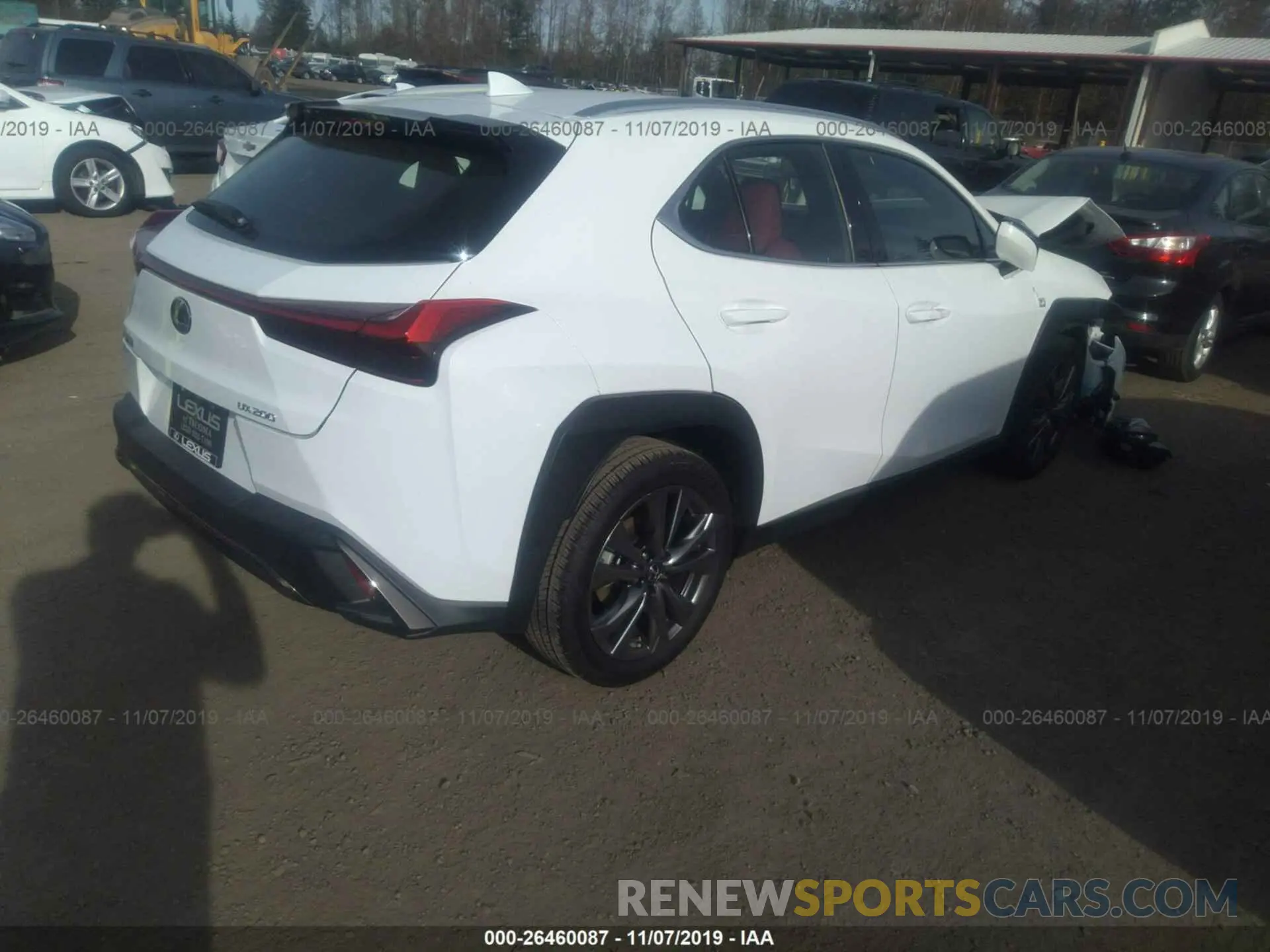 4 fotografías del automóvil dañado JTHY3JBH7K2006516 LEXUS UX 2019