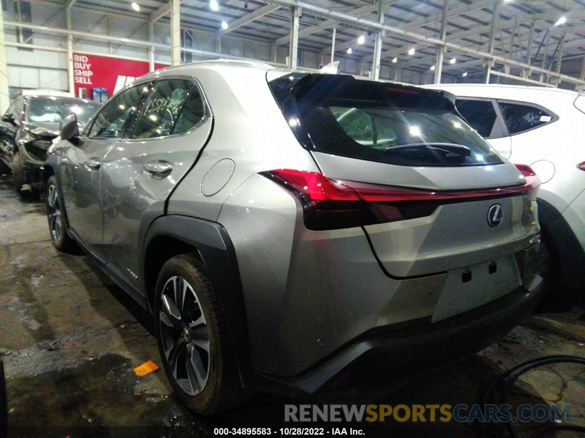 3 fotografías del automóvil dañado 00HP9JBH5L2031328 LEXUS UX 2020