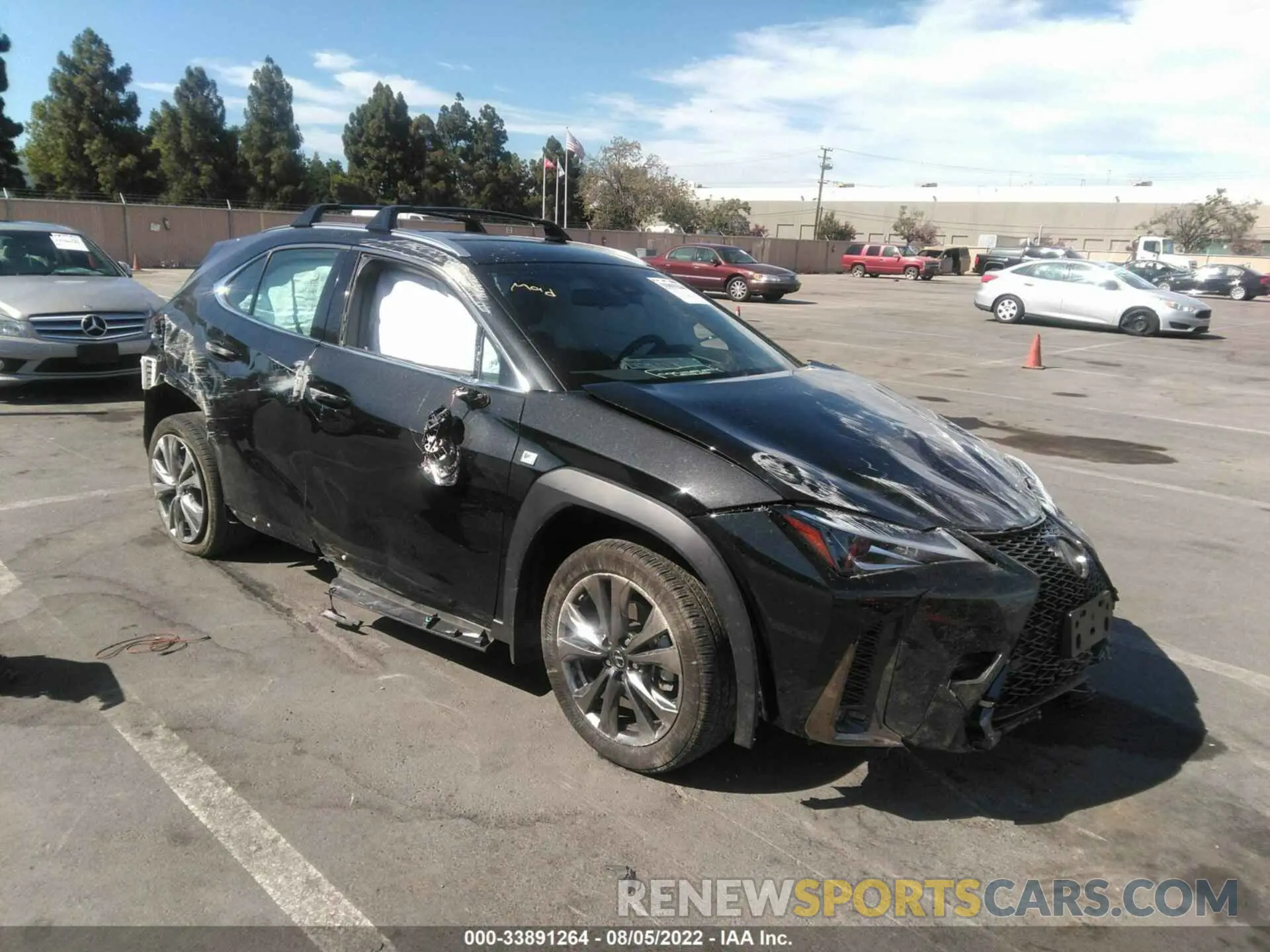 1 fotografías del automóvil dañado JTHE3JBH3L2029604 LEXUS UX 2020