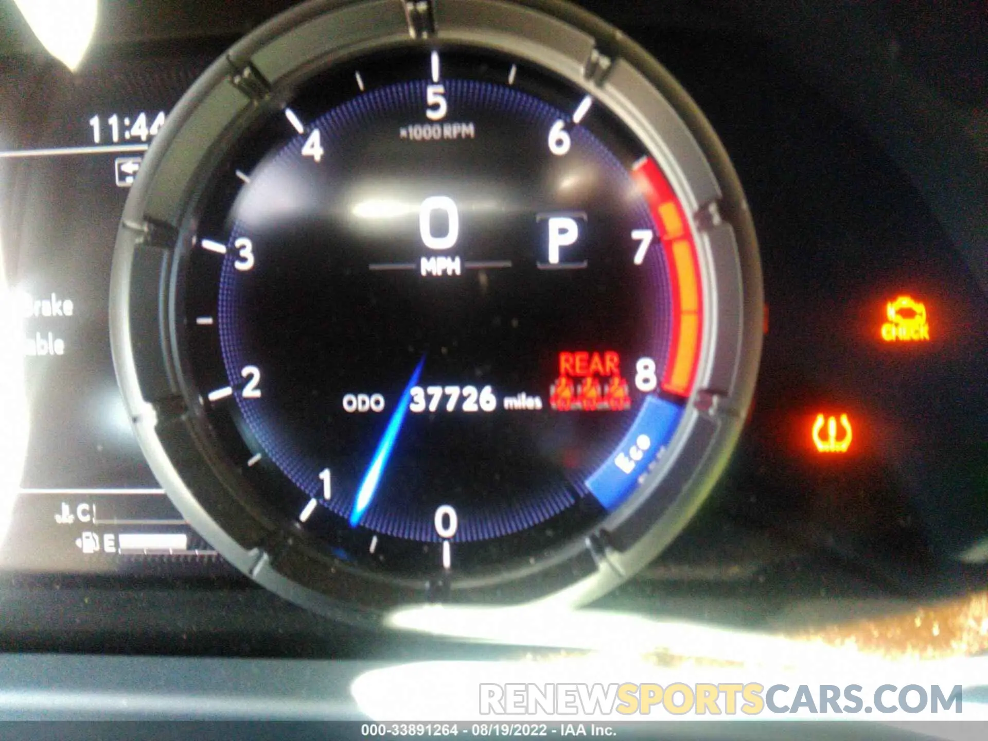 7 fotografías del automóvil dañado JTHE3JBH3L2029604 LEXUS UX 2020