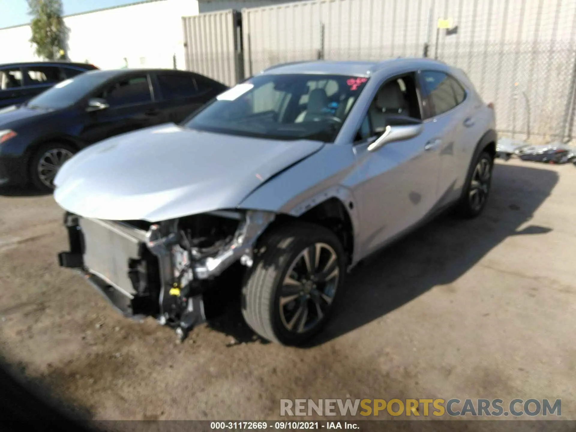 2 fotografías del automóvil dañado JTHP3JBH4L2022928 LEXUS UX 2020