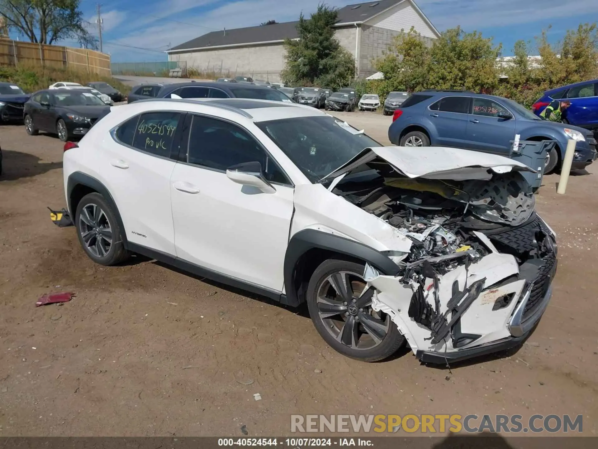 1 fotografías del automóvil dañado JTHP9JBH0L2033830 LEXUS UX 2020