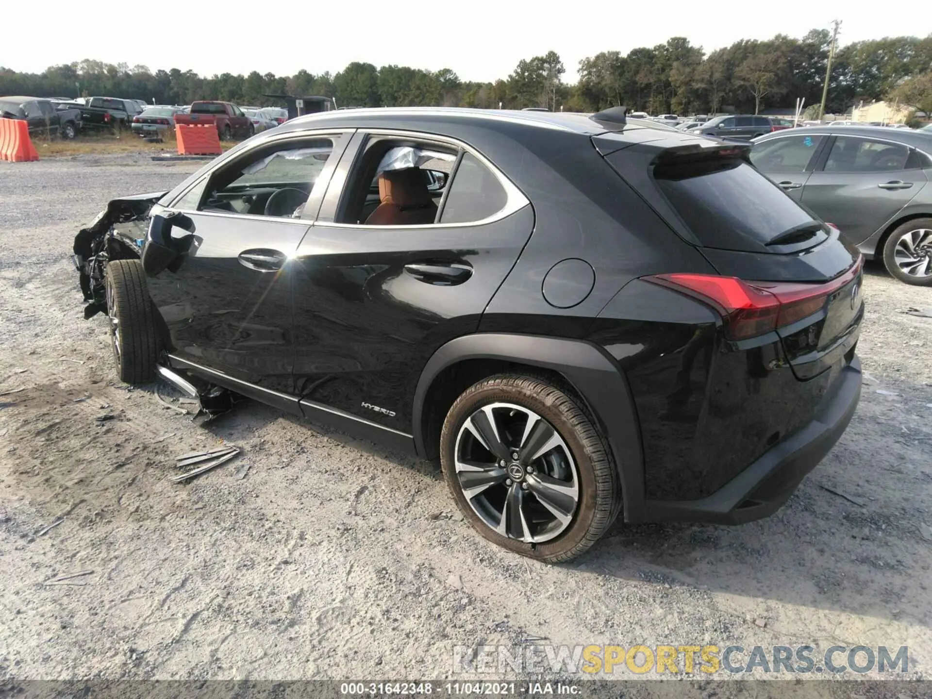 3 fotografías del automóvil dañado JTHP9JBH4L2023608 LEXUS UX 2020