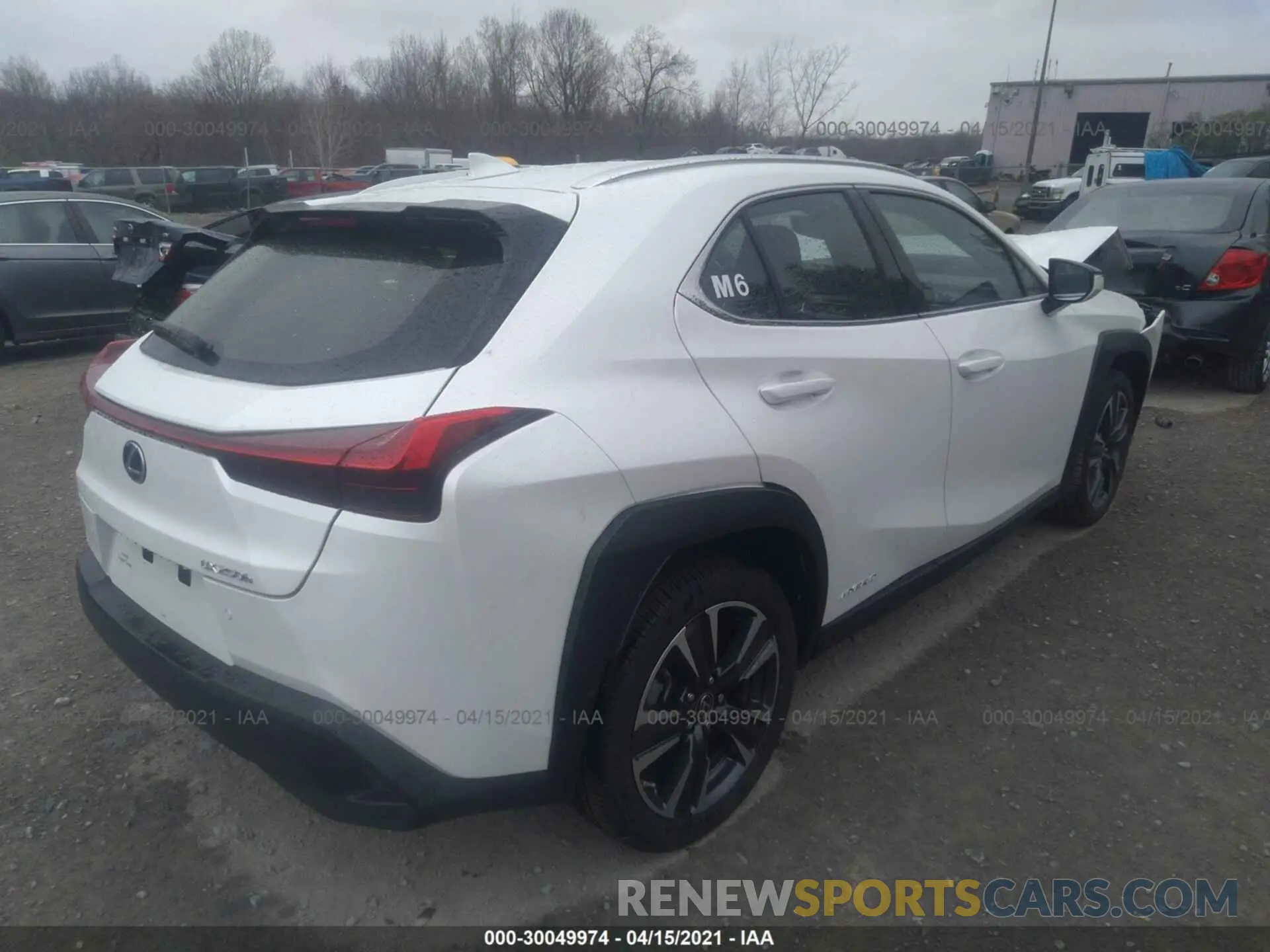 4 fotografías del automóvil dañado JTHP9JBH4L2030719 LEXUS UX 2020
